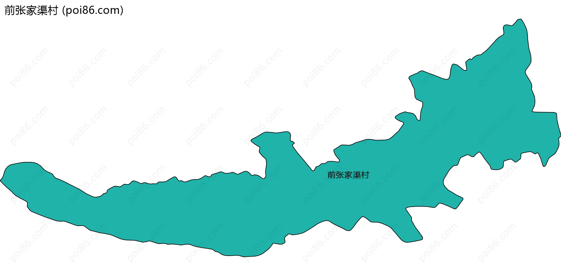 前张家渠村边界地图