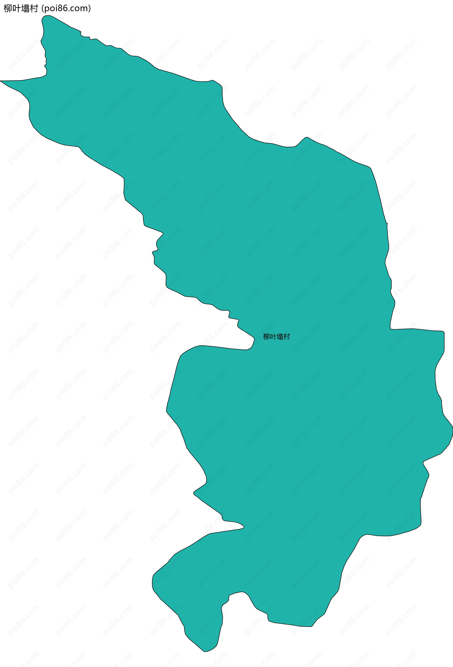 柳叶塌村边界地图