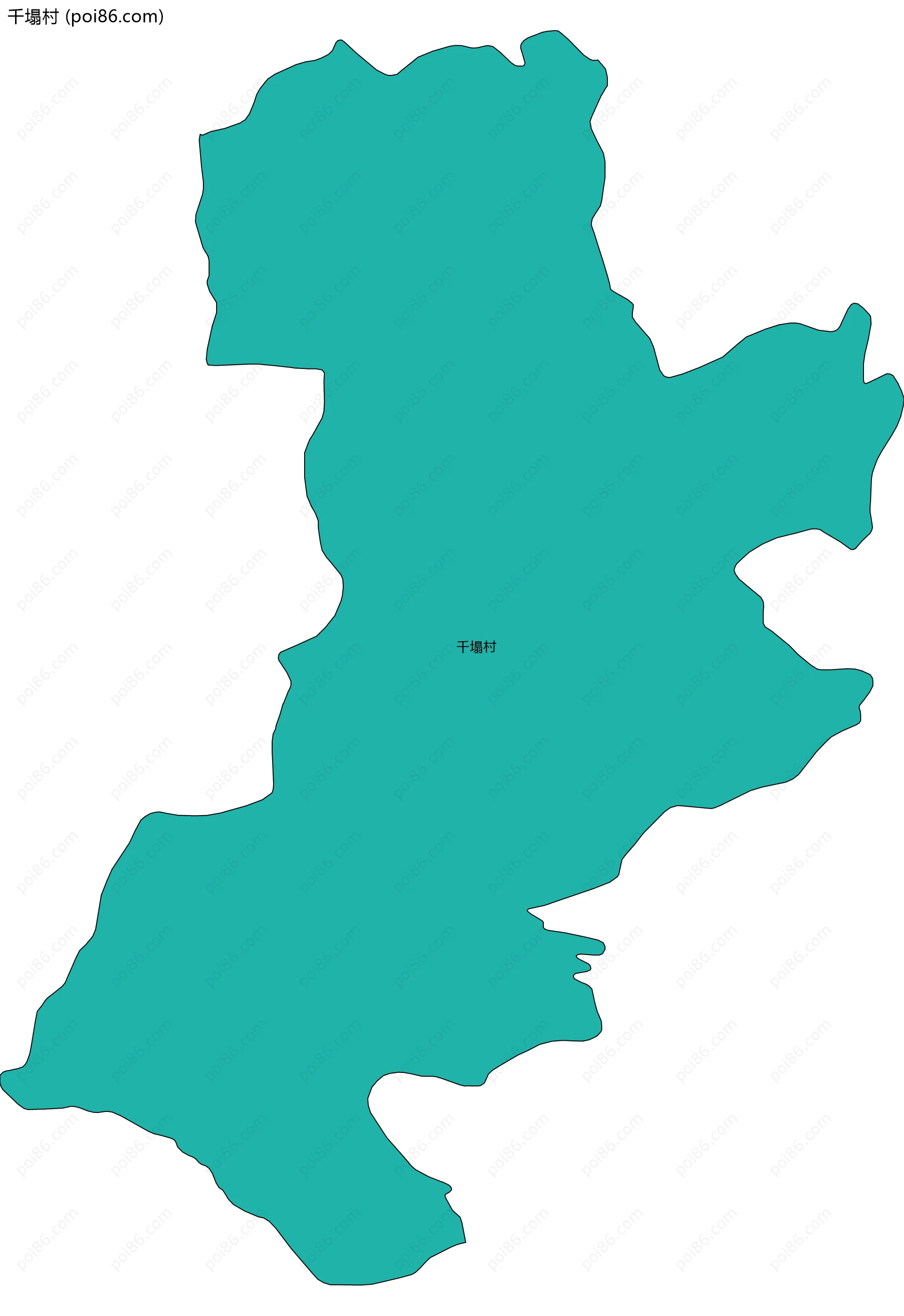 千塌村边界地图