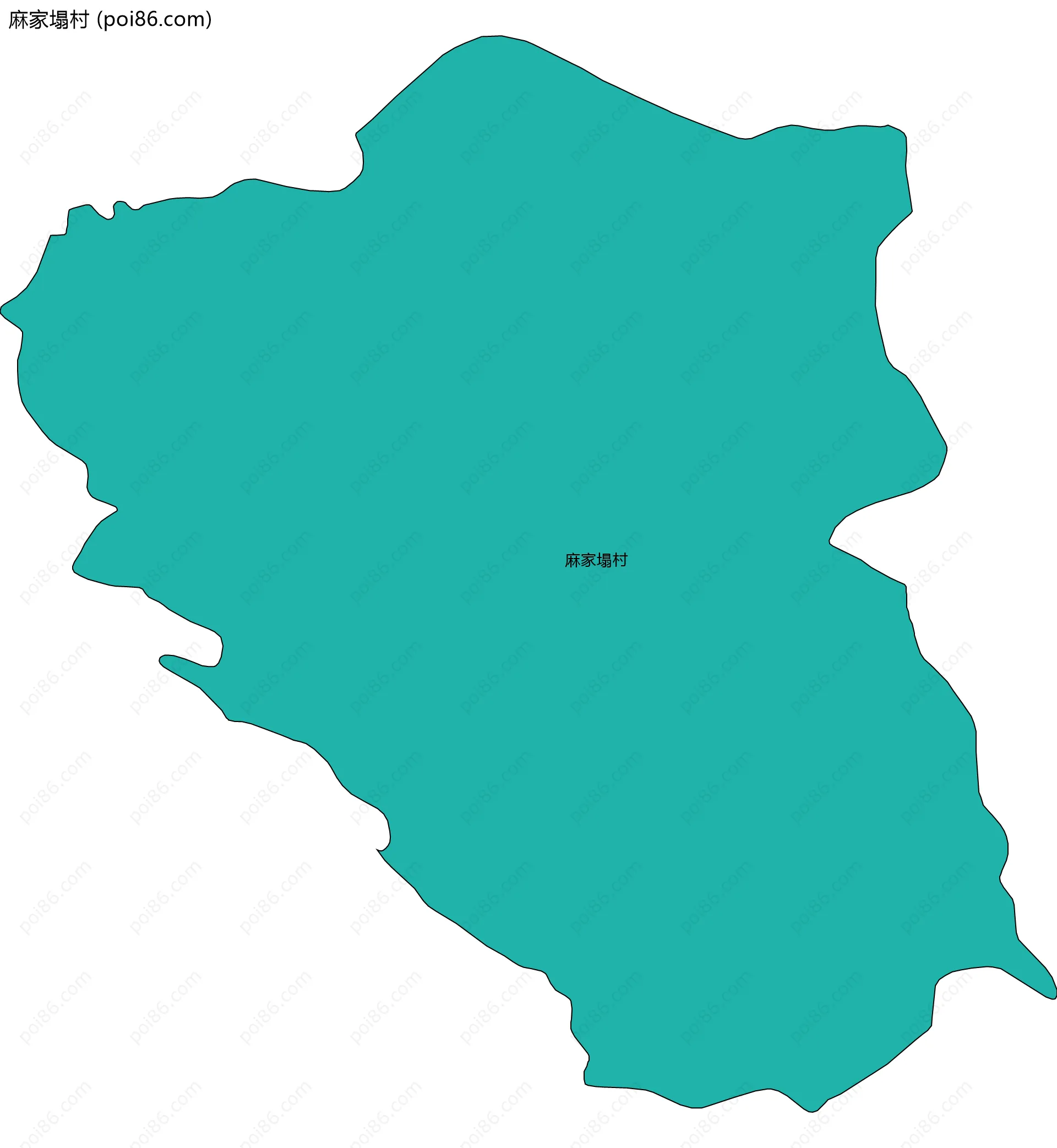 麻家塌村边界地图