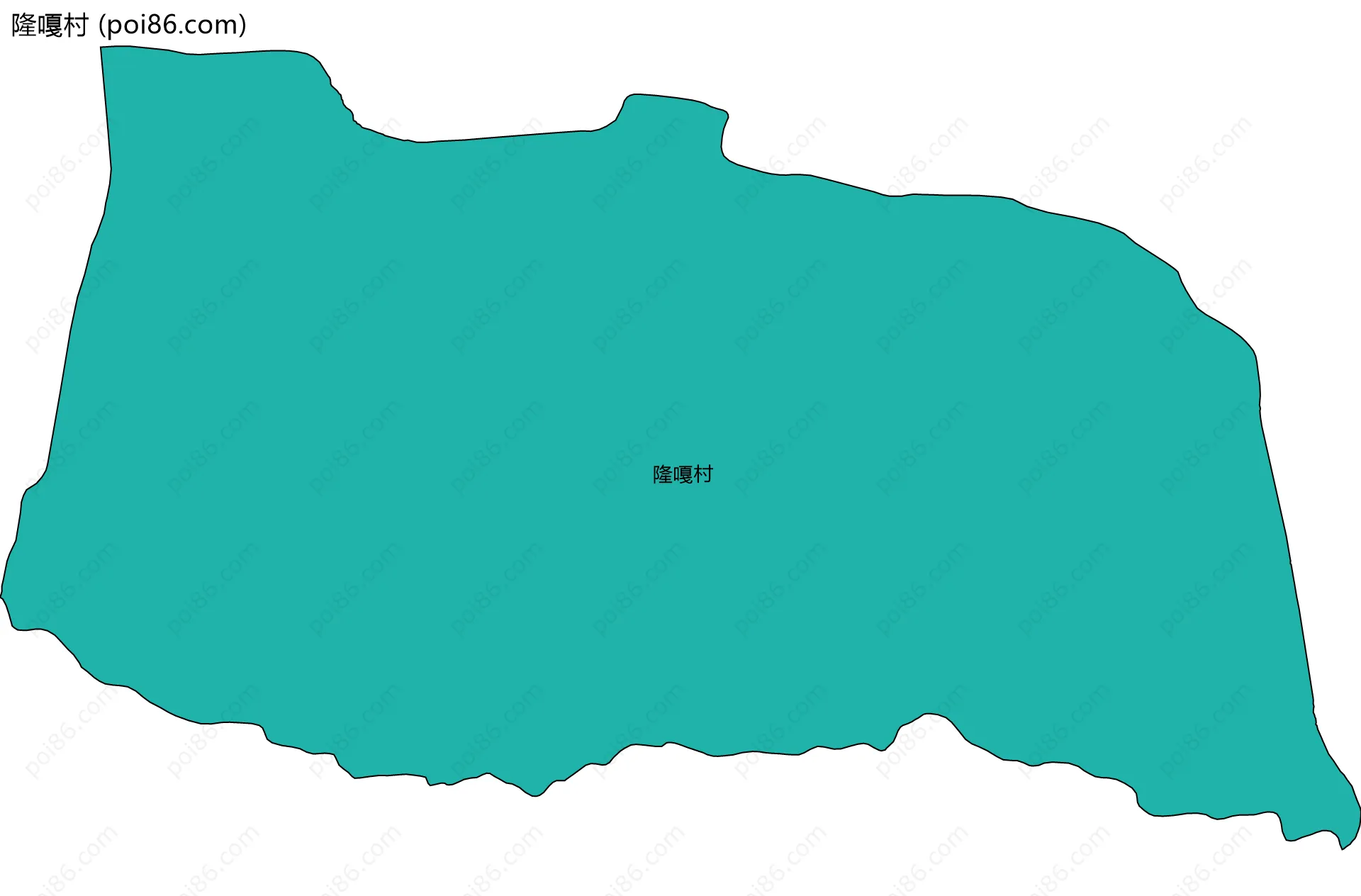 隆嘎村边界地图