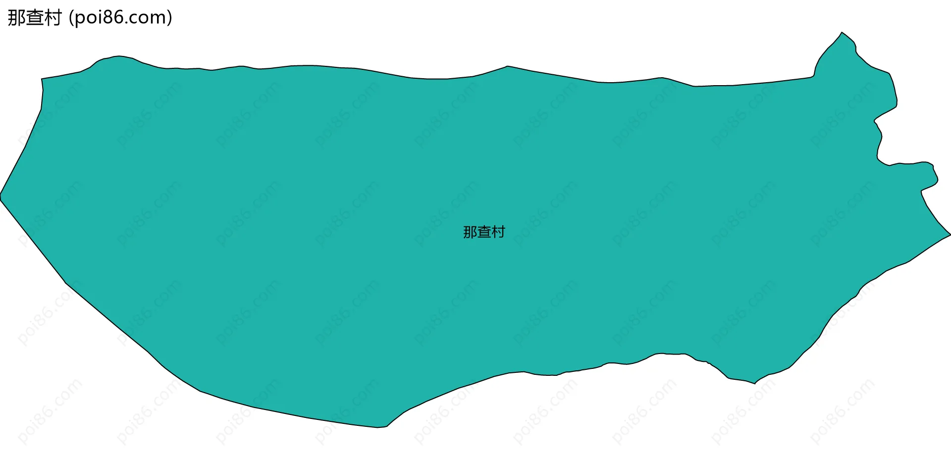 那查村边界地图