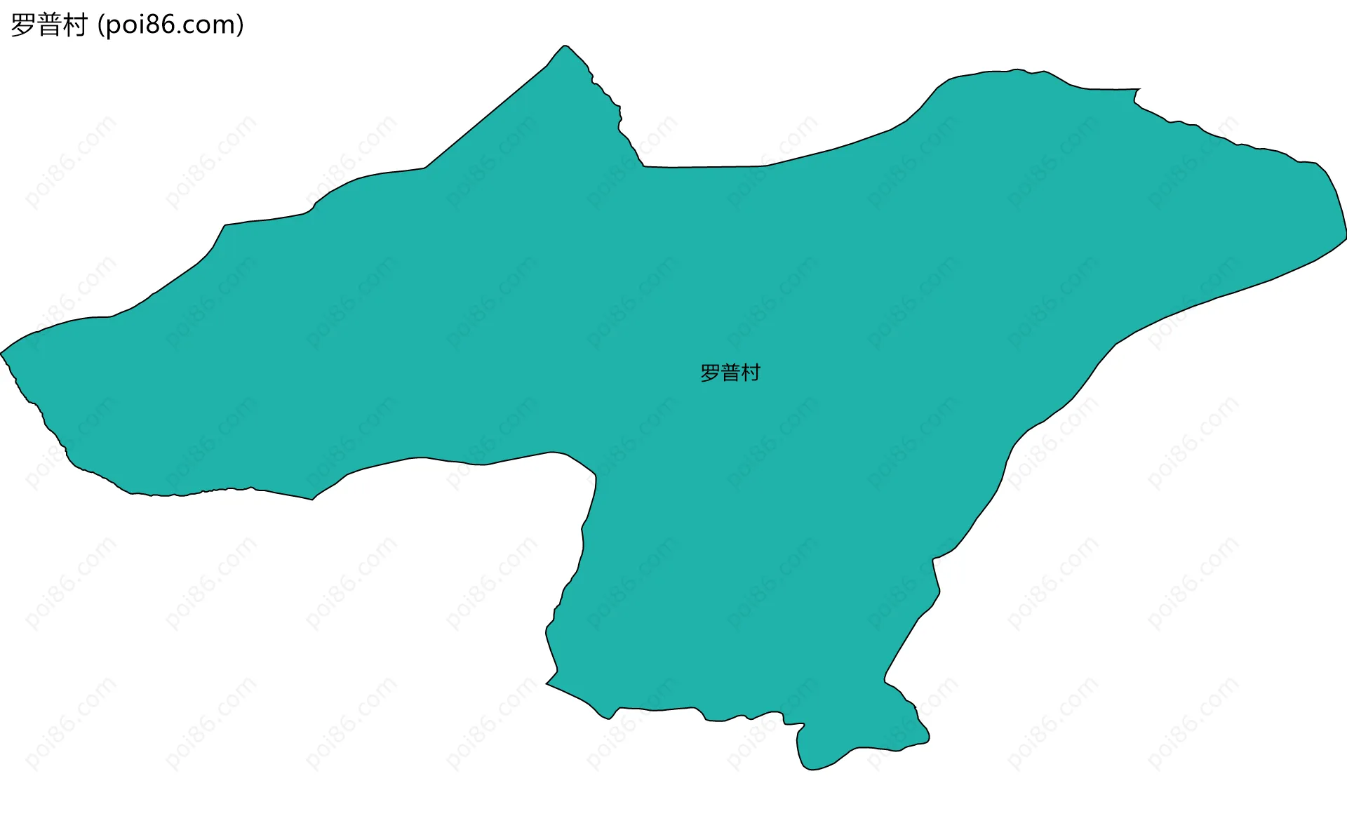 罗普村边界地图