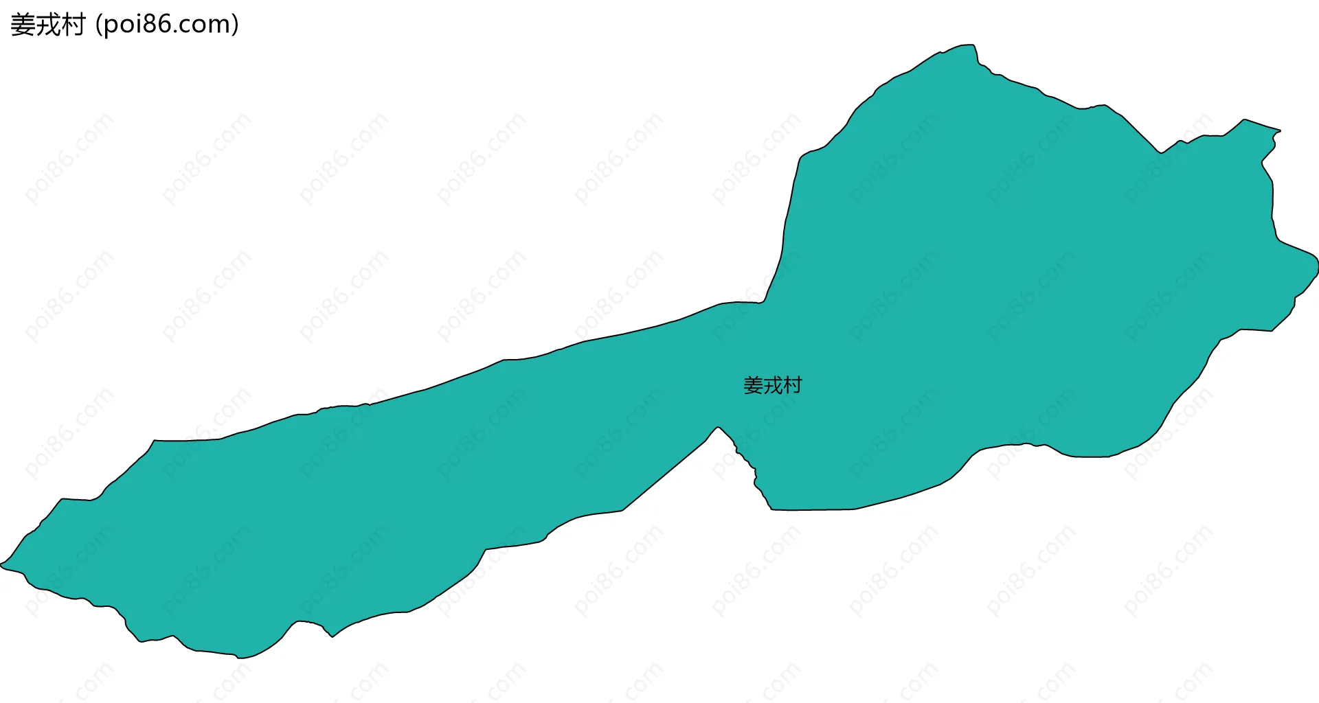 姜戎村边界地图