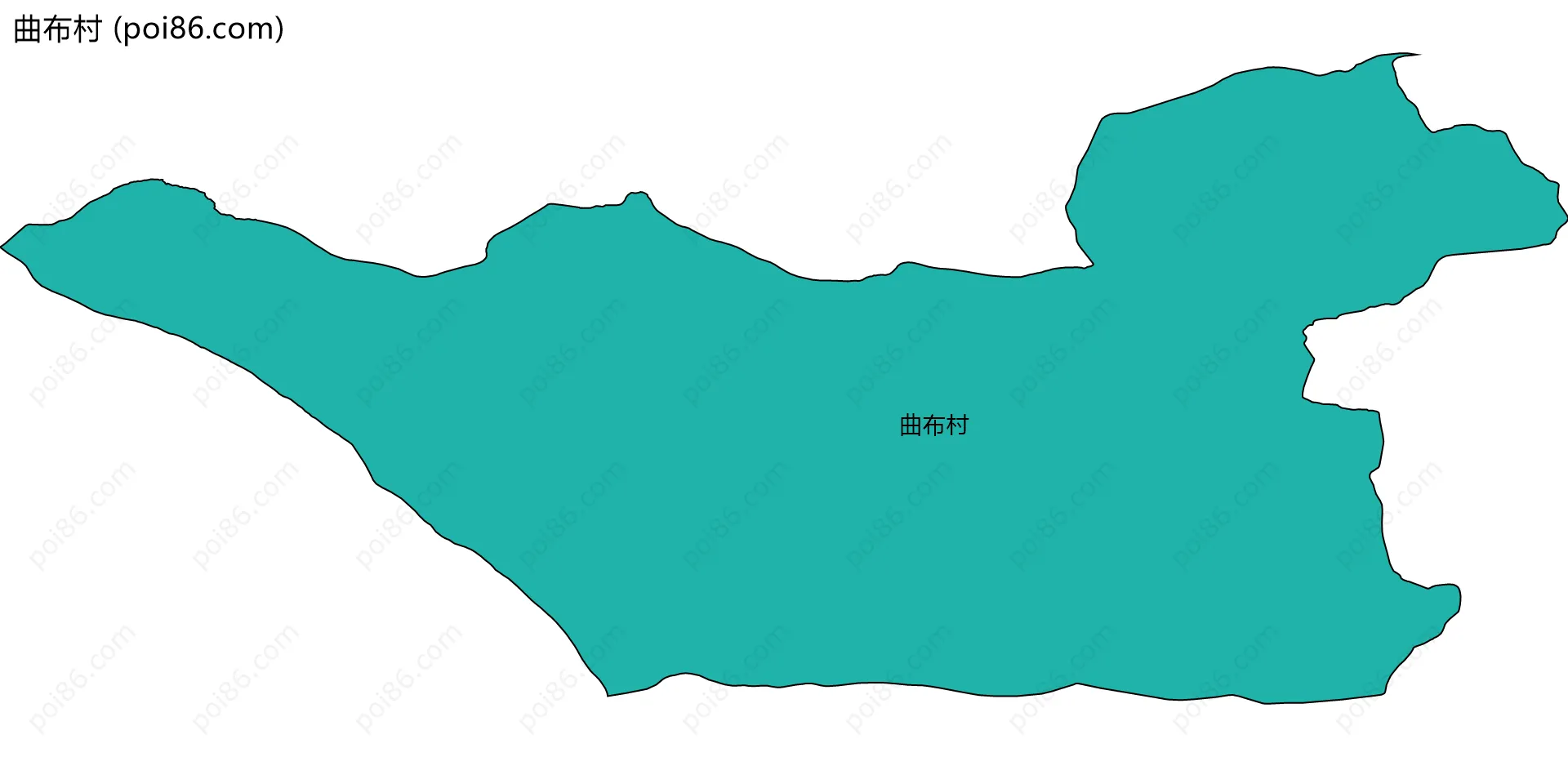 曲布村边界地图