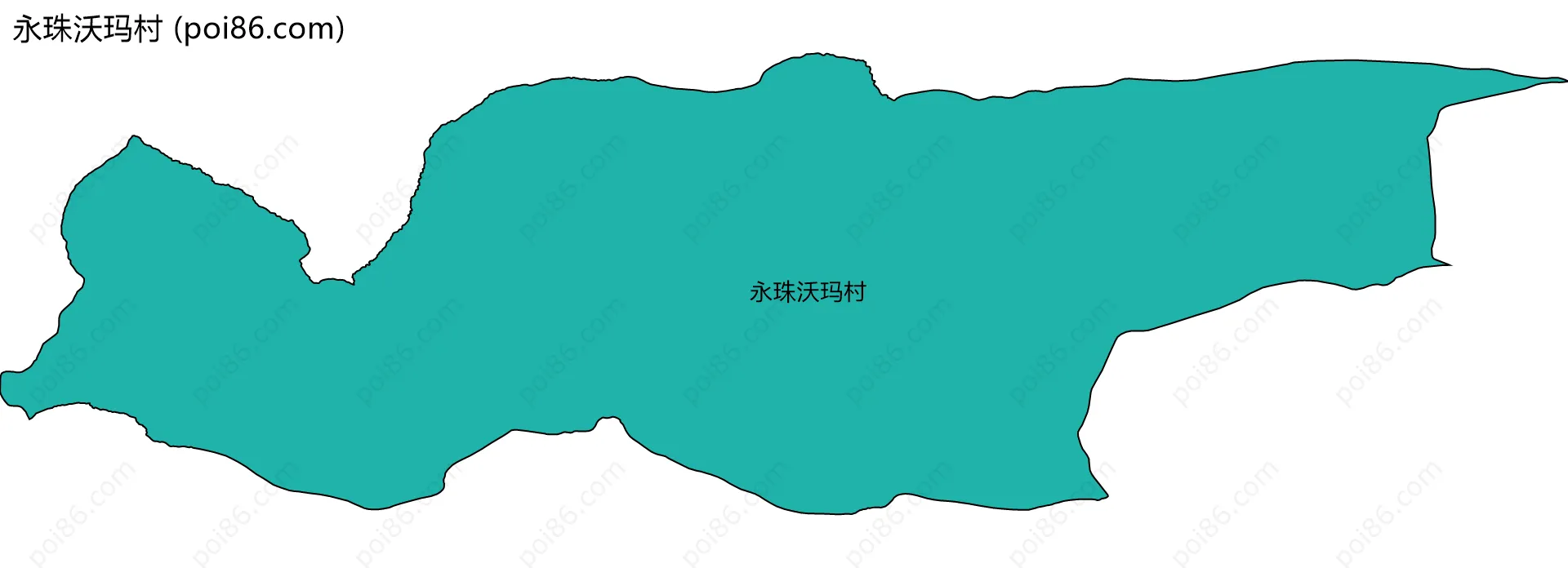 永珠沃玛村边界地图