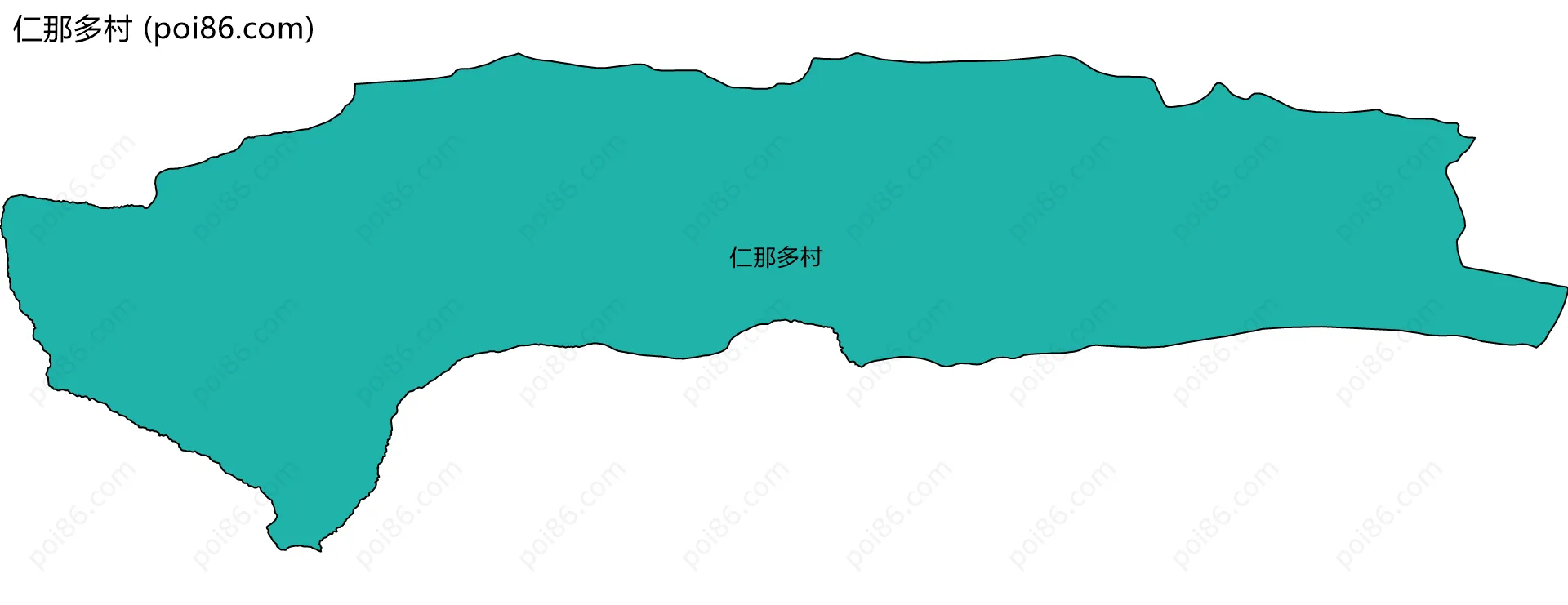 仁那多村边界地图