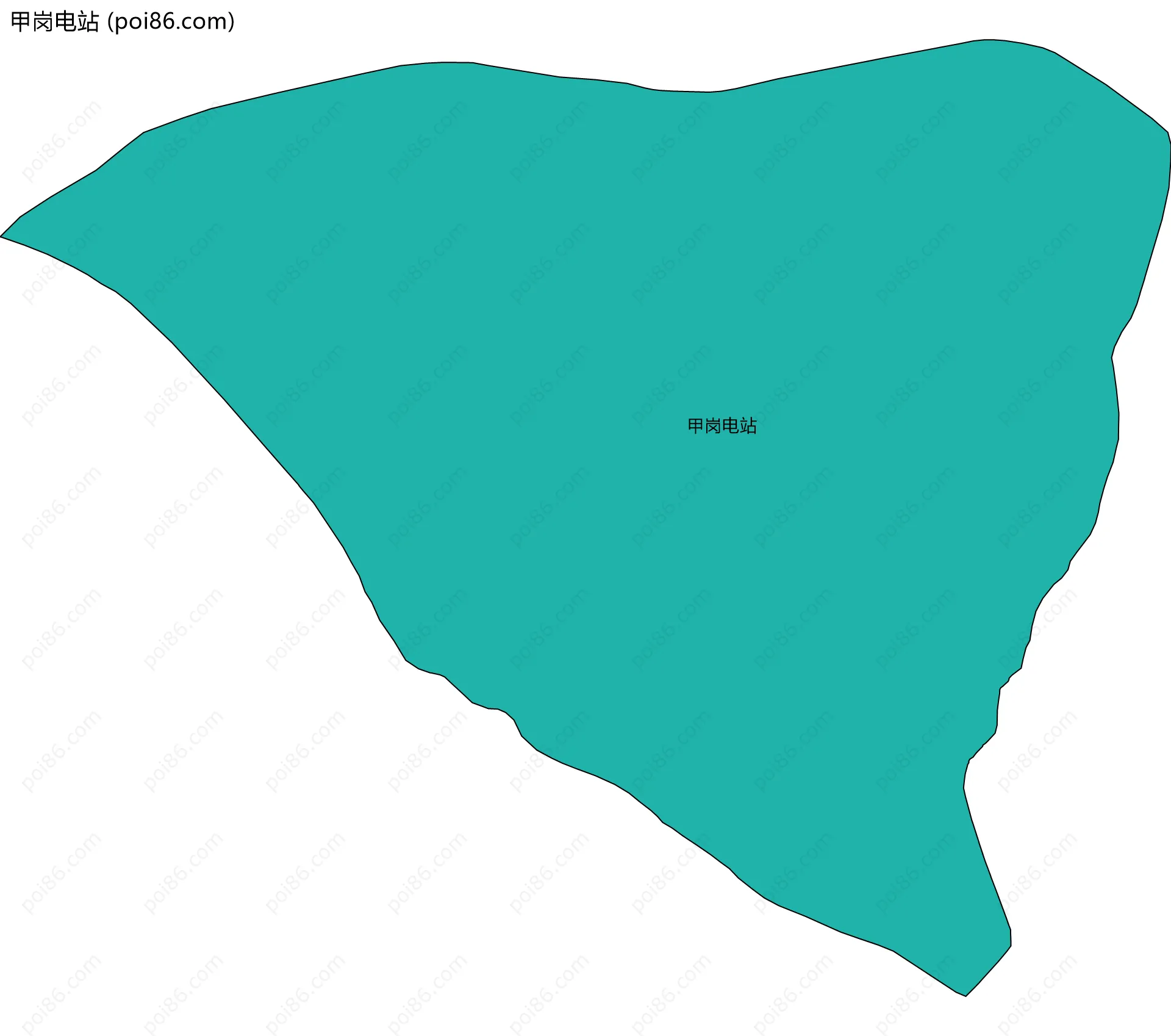甲岗电站边界地图