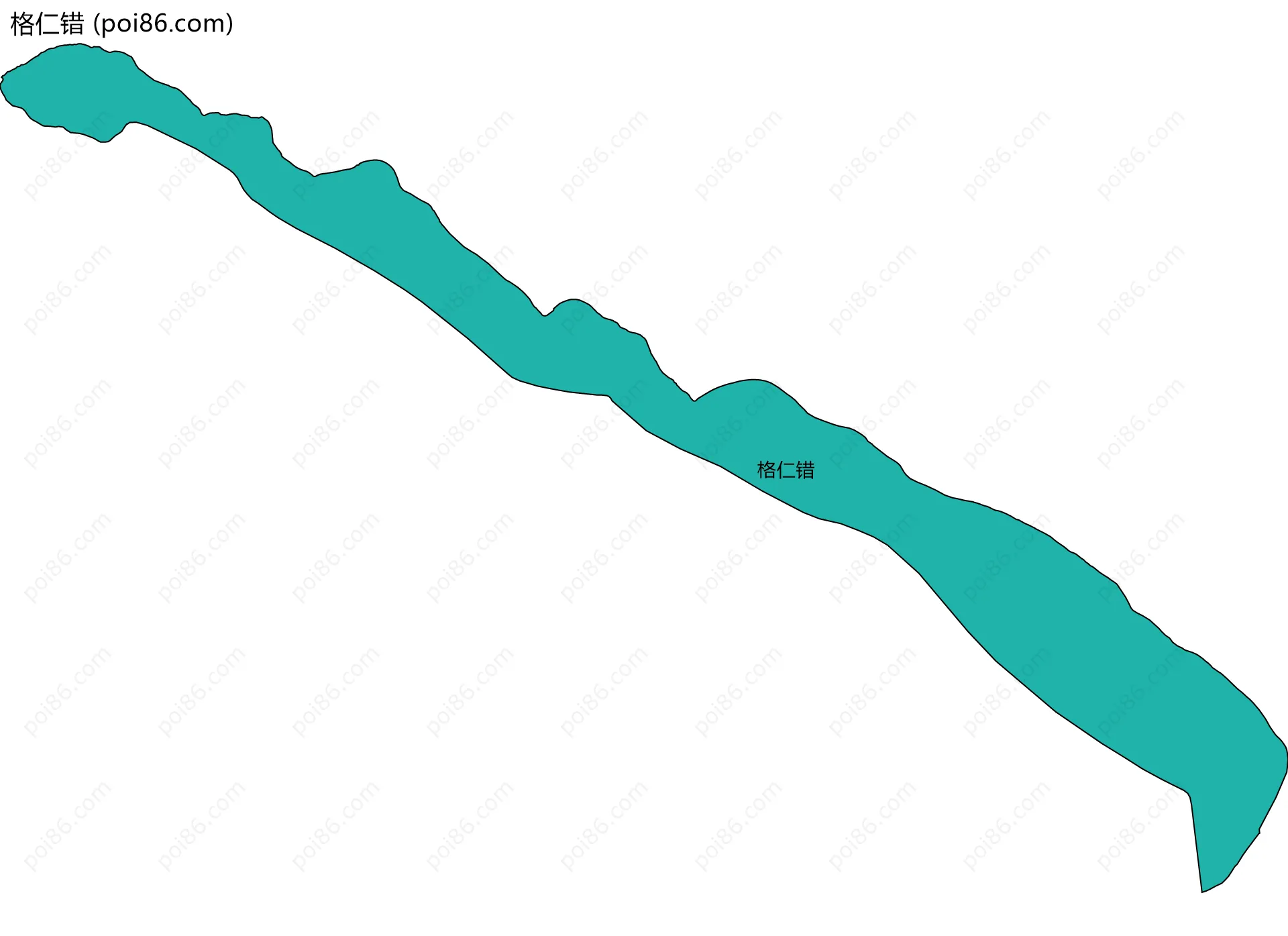 格仁错边界地图