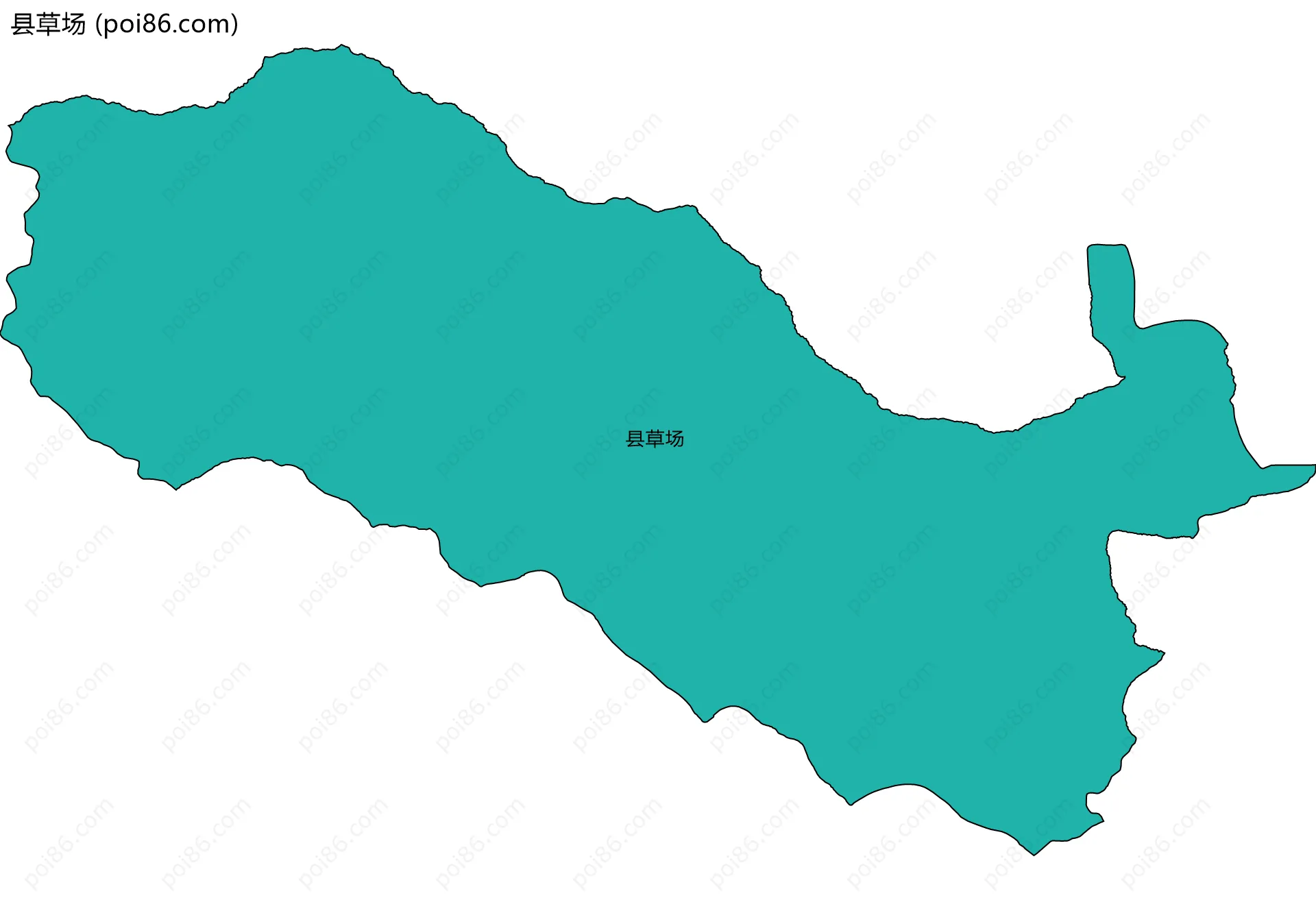 县草场边界地图