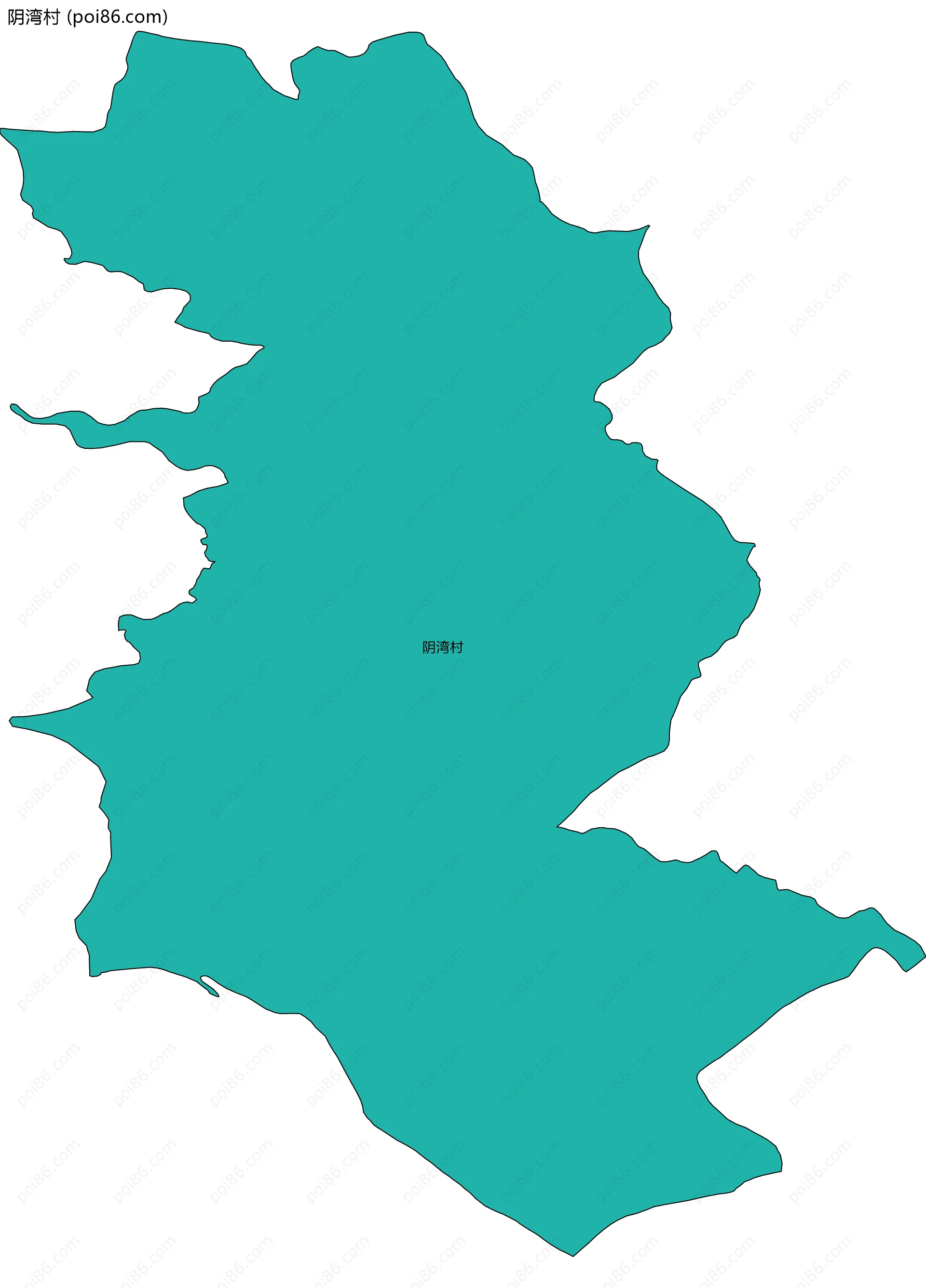 阴湾村边界地图