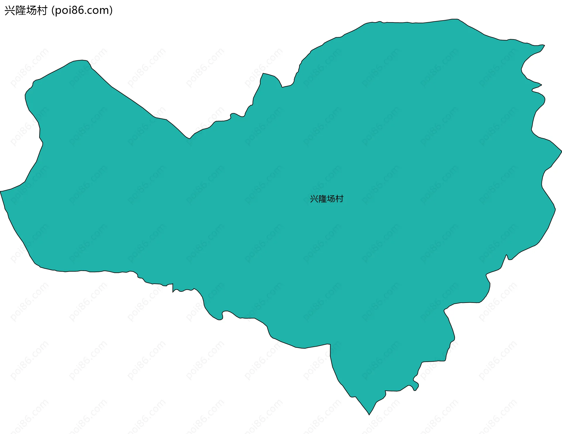 兴隆场村边界地图