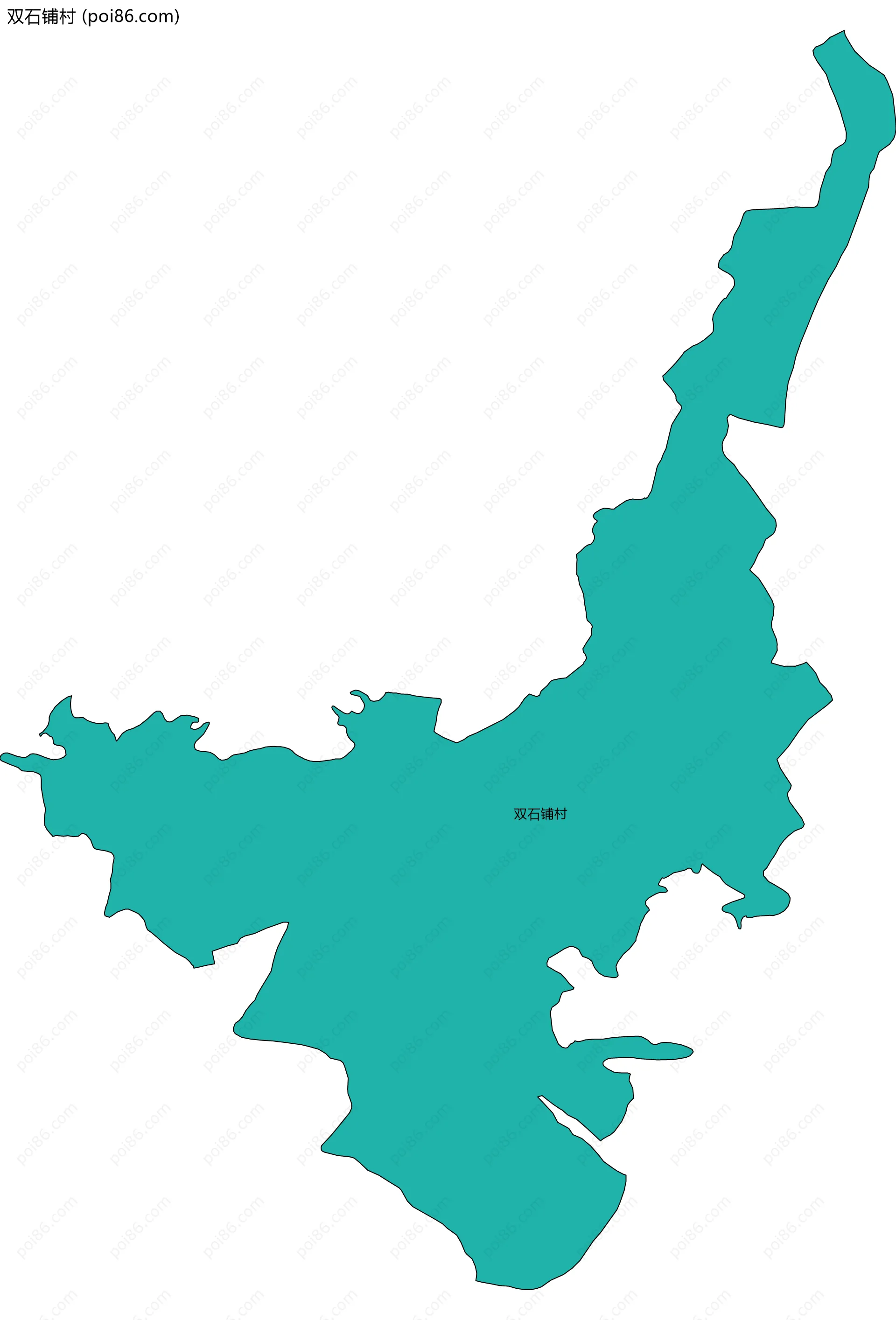 双石铺村边界地图