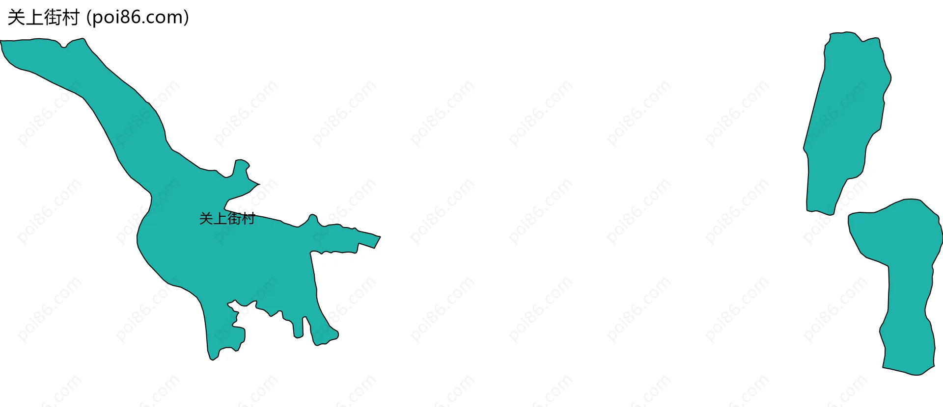 关上街村边界地图
