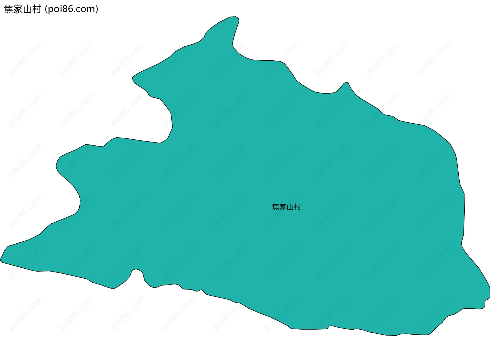 焦家山村边界地图