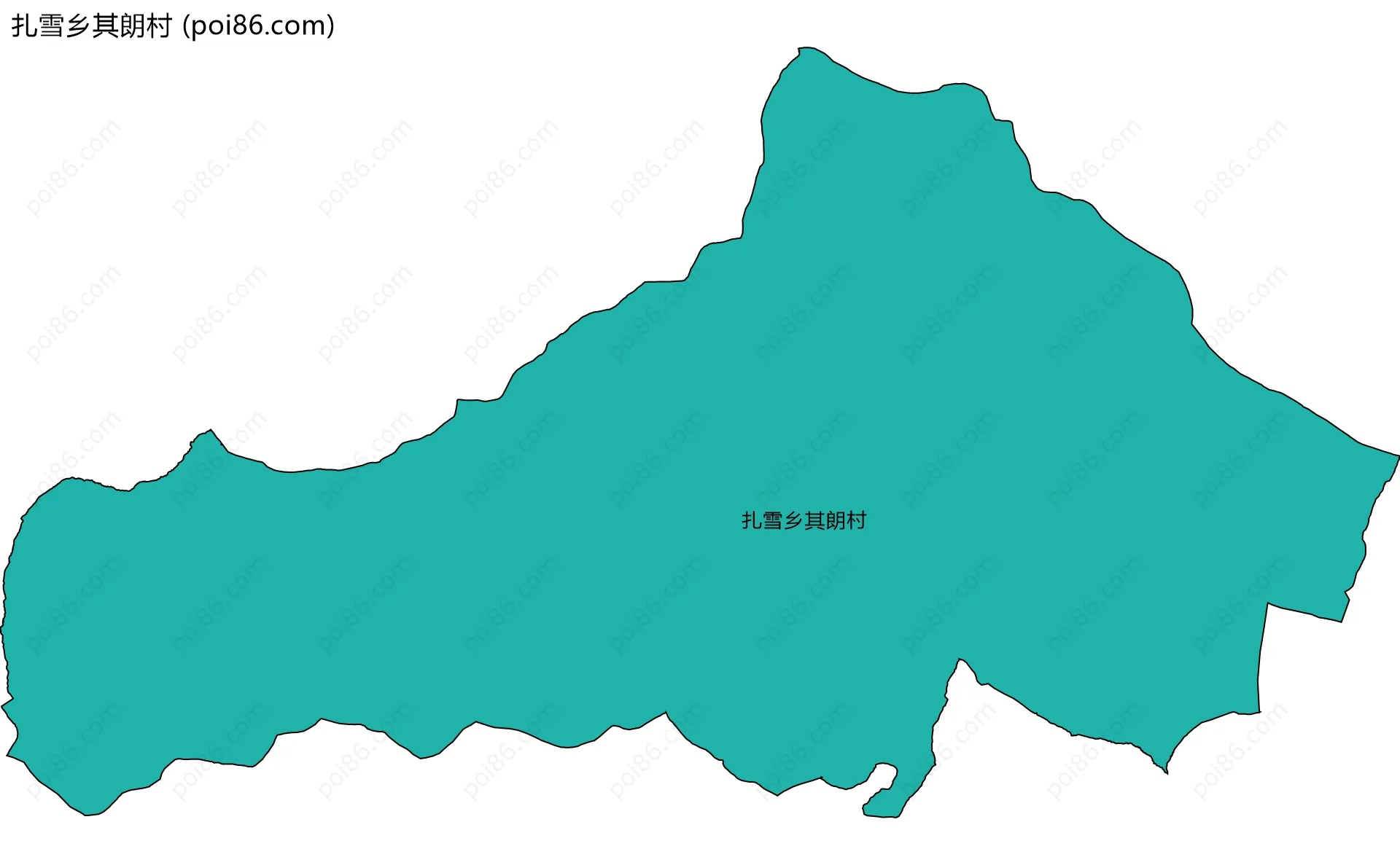 扎雪乡其朗村边界地图