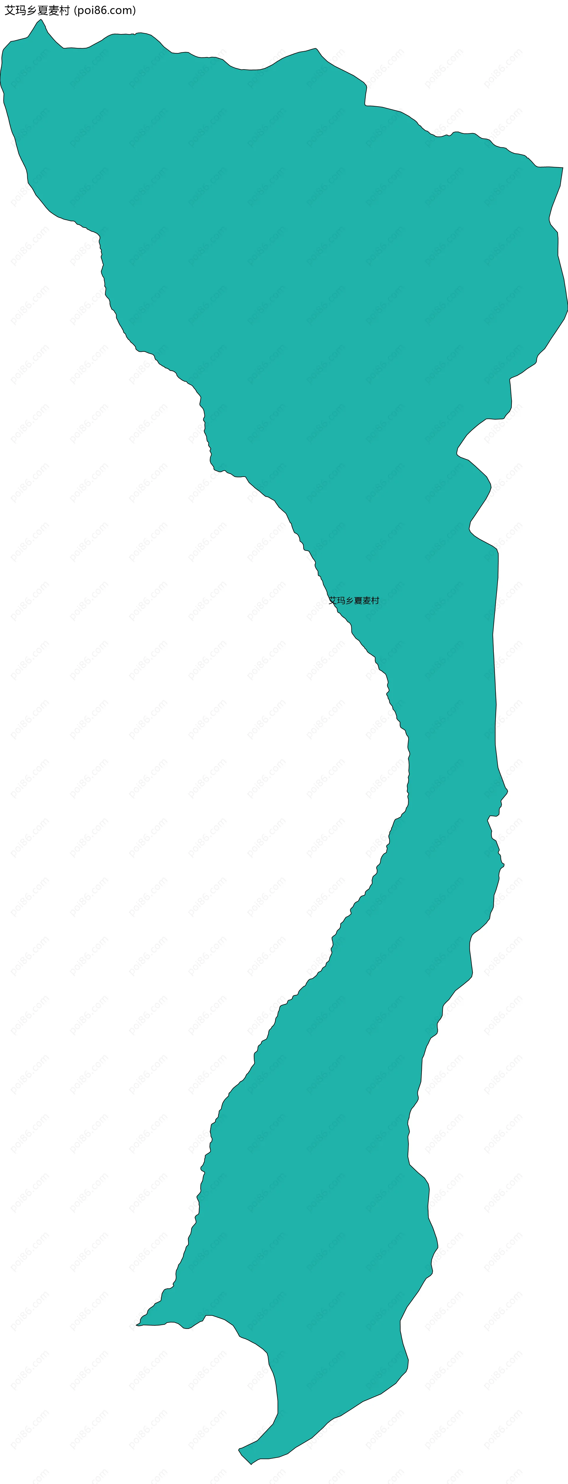 艾玛乡夏麦村边界地图