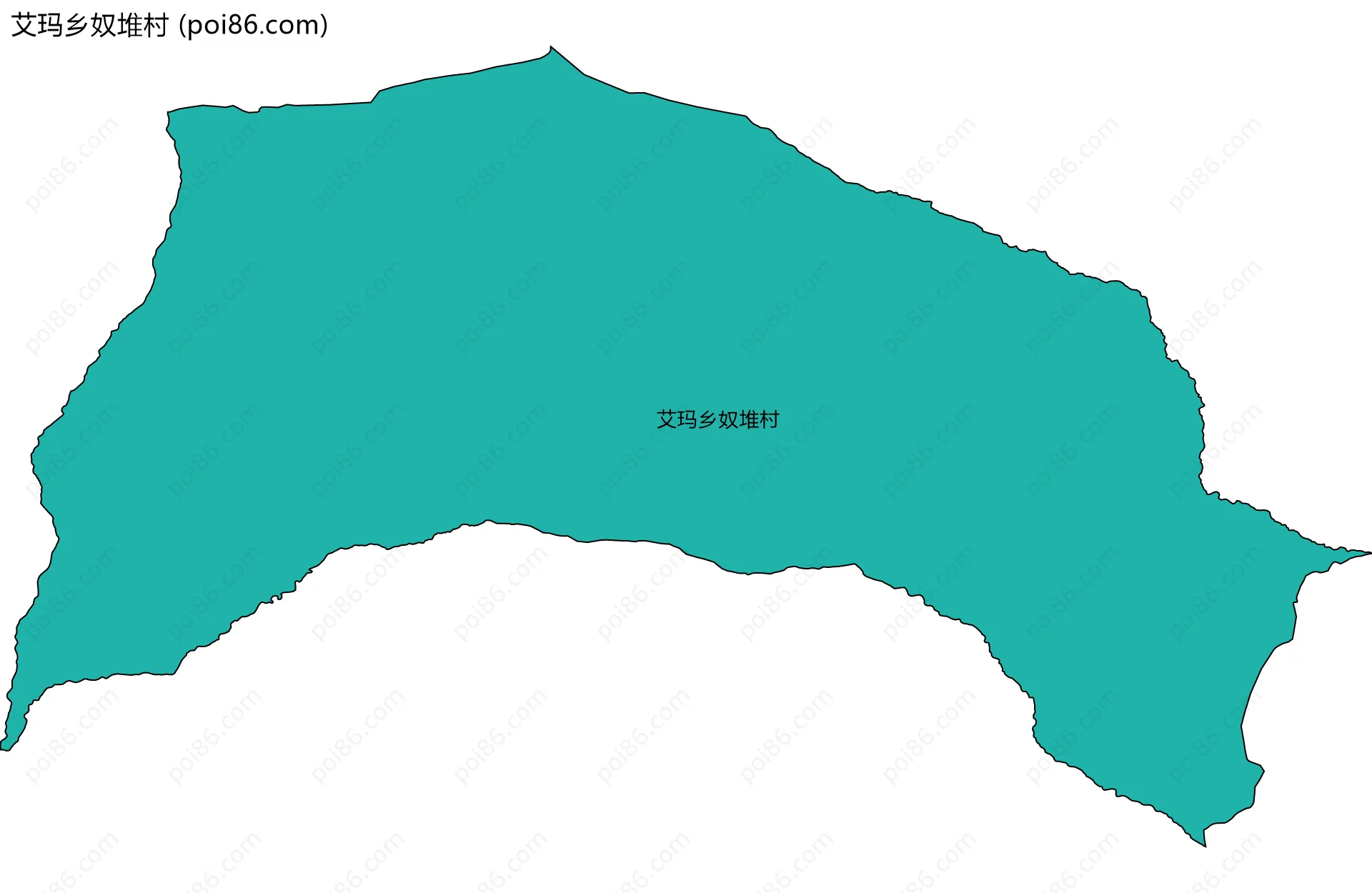 艾玛乡奴堆村边界地图
