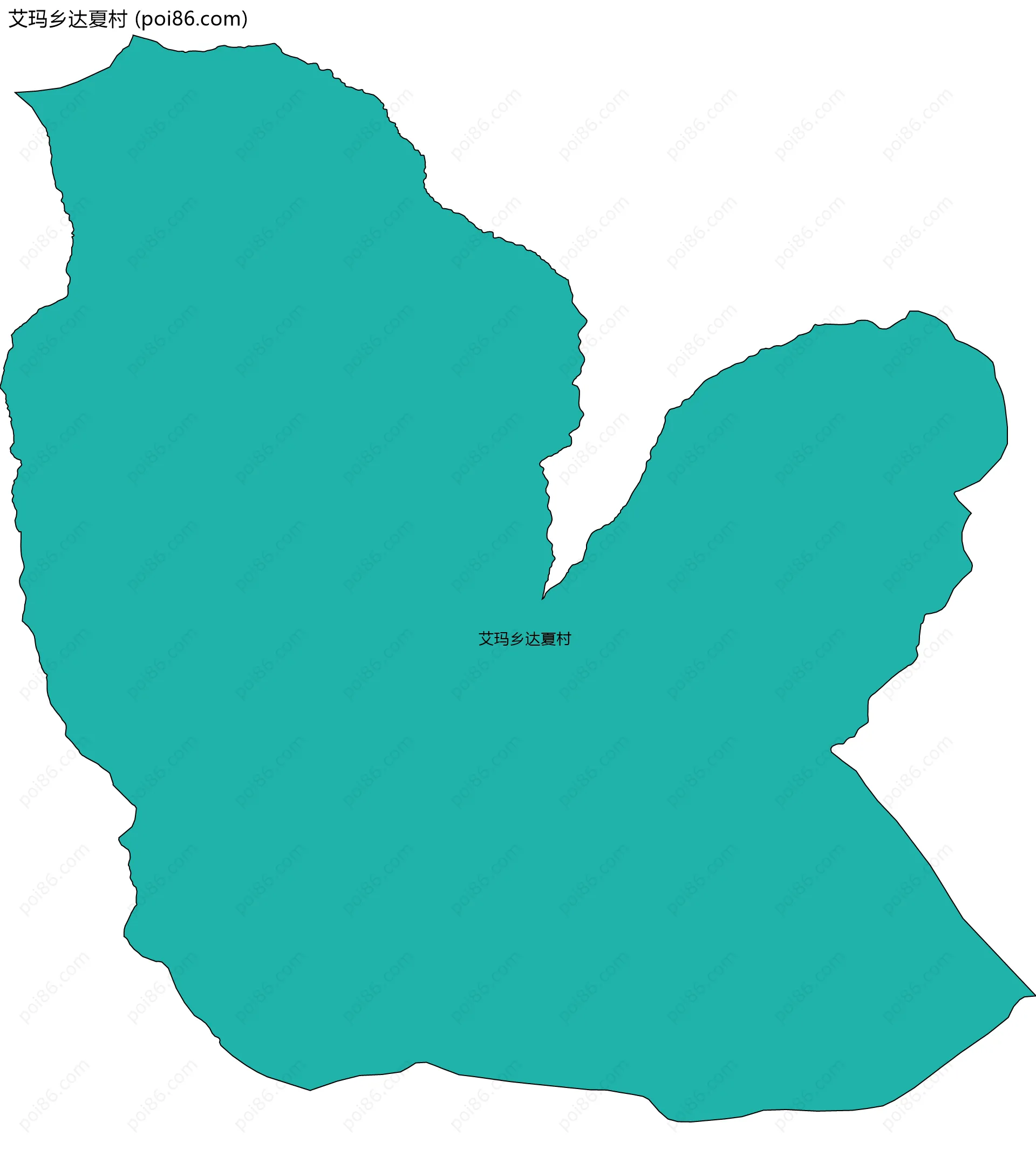 艾玛乡达夏村边界地图