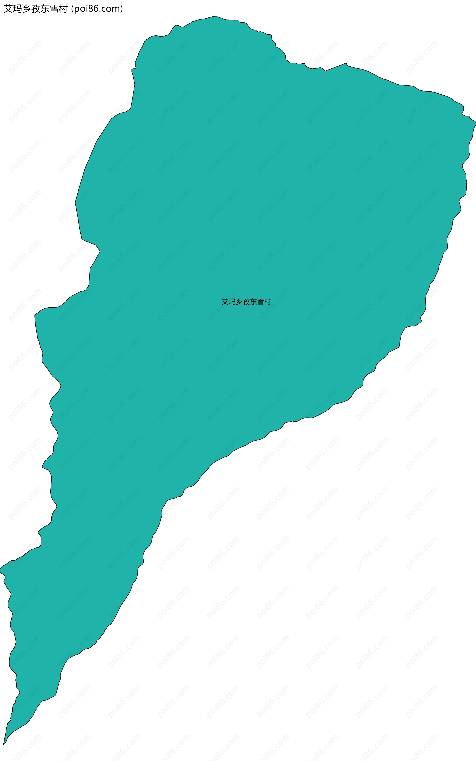 艾玛乡孜东雪村边界地图