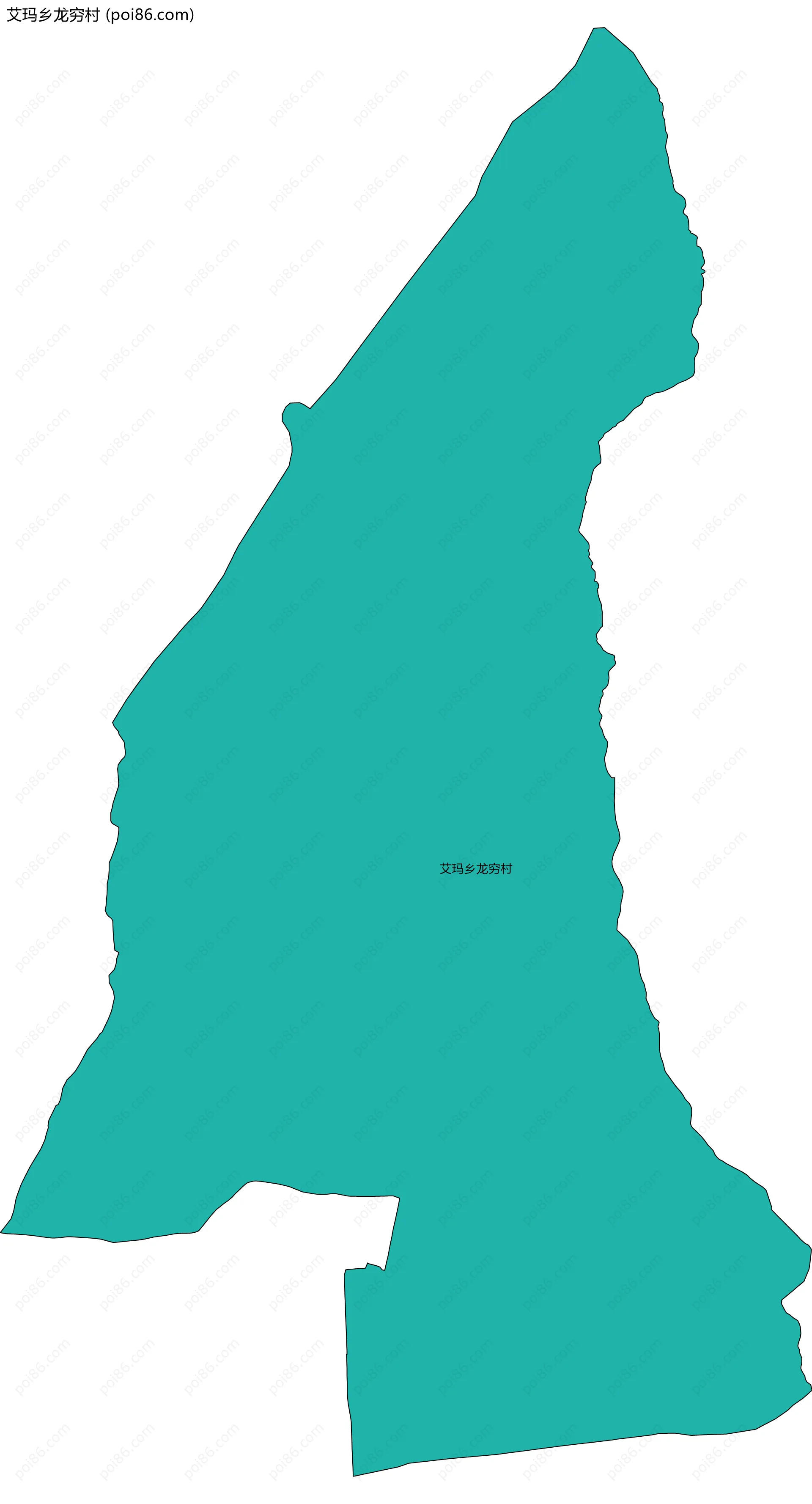 艾玛乡龙穷村边界地图