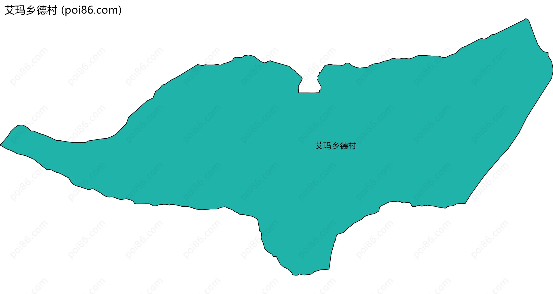 艾玛乡德村边界地图