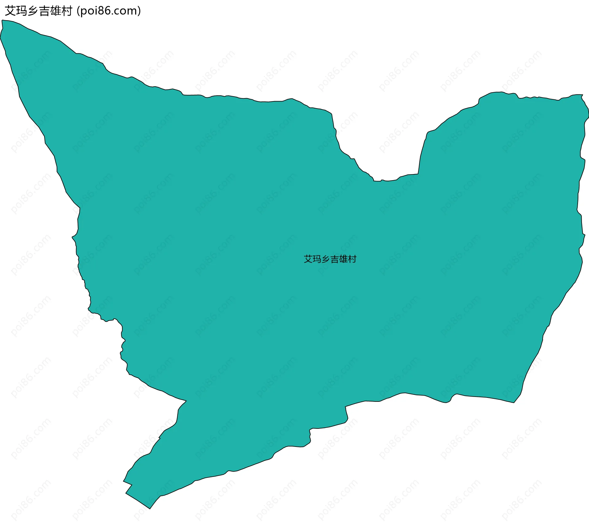 艾玛乡吉雄村边界地图