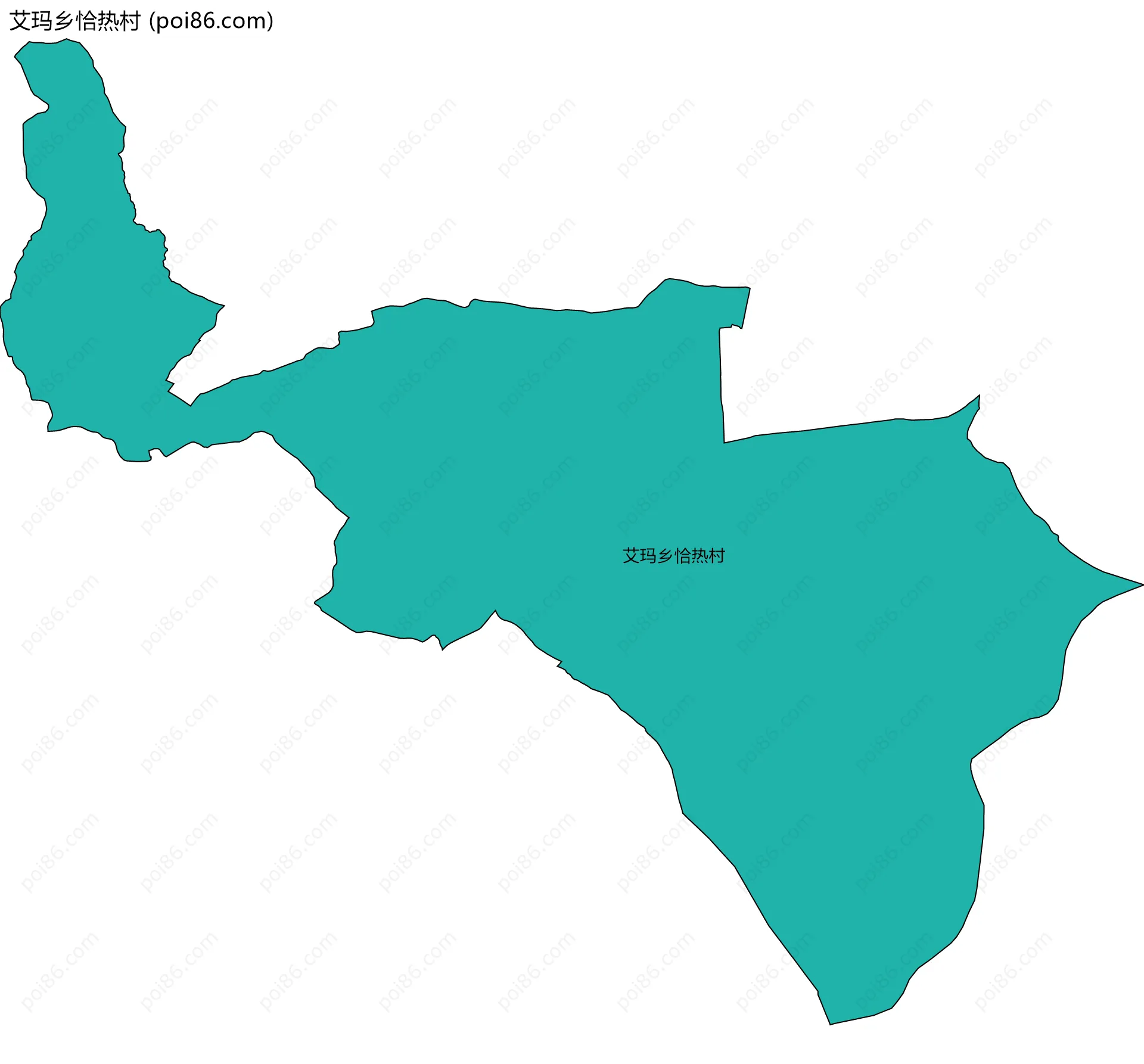 艾玛乡恰热村边界地图