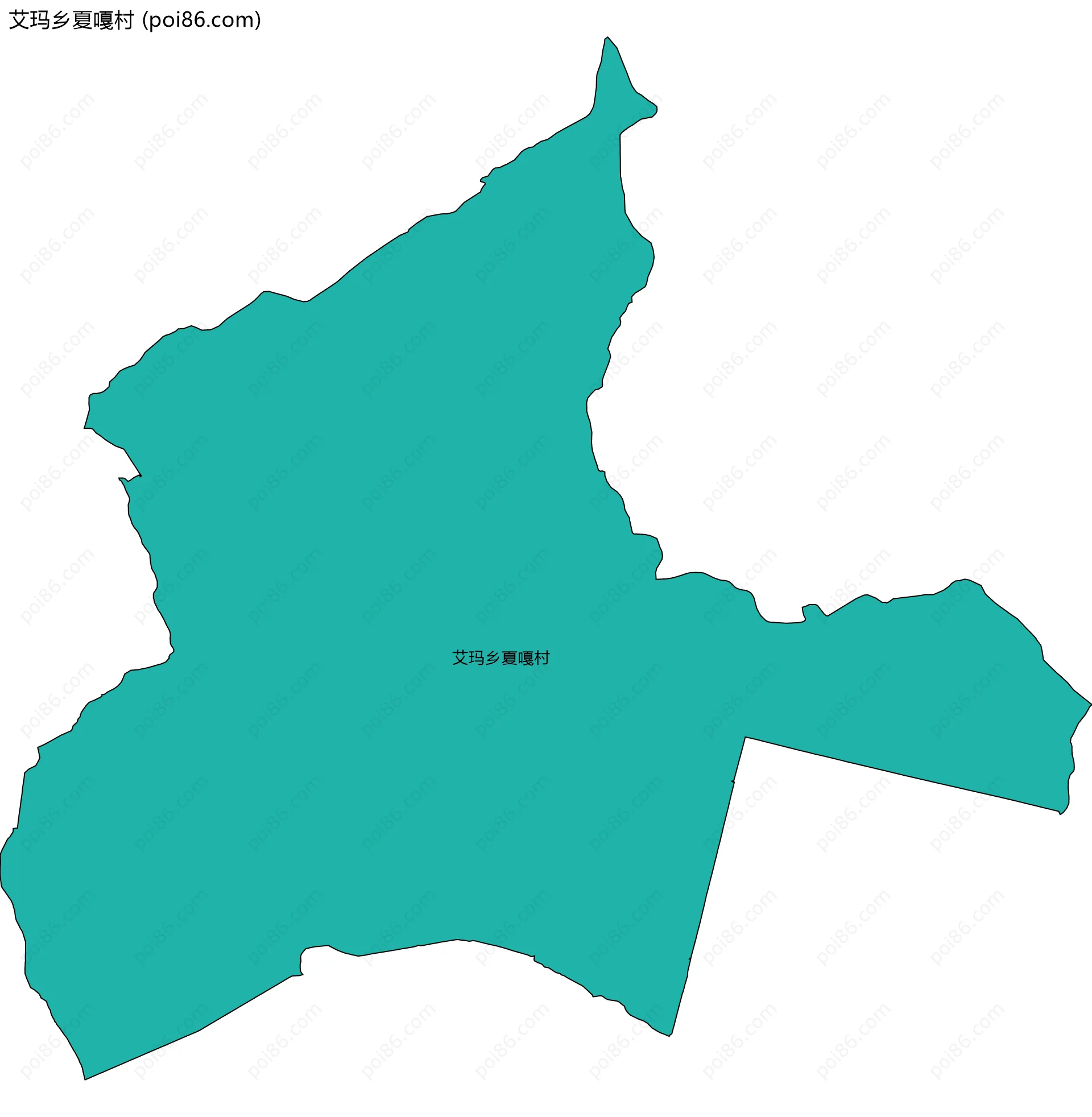 艾玛乡夏嘎村边界地图