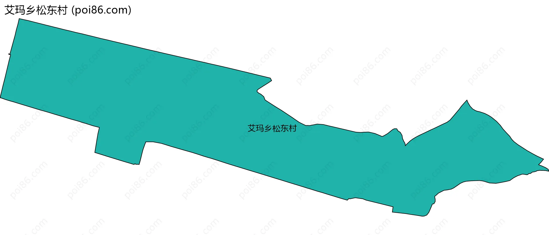 艾玛乡松东村边界地图