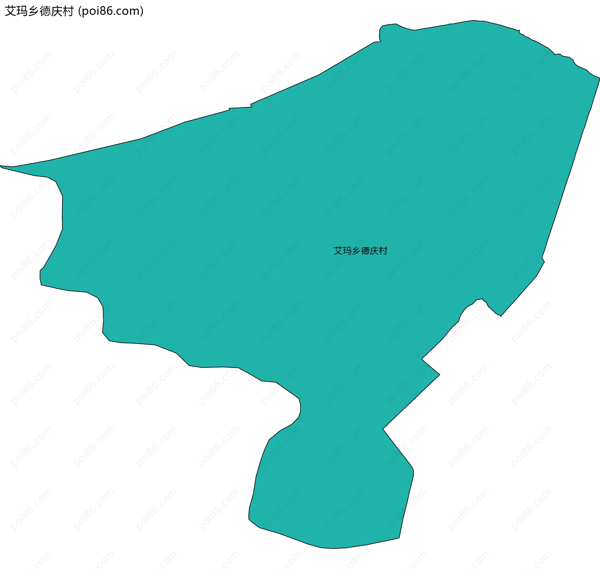艾玛乡德庆村边界地图