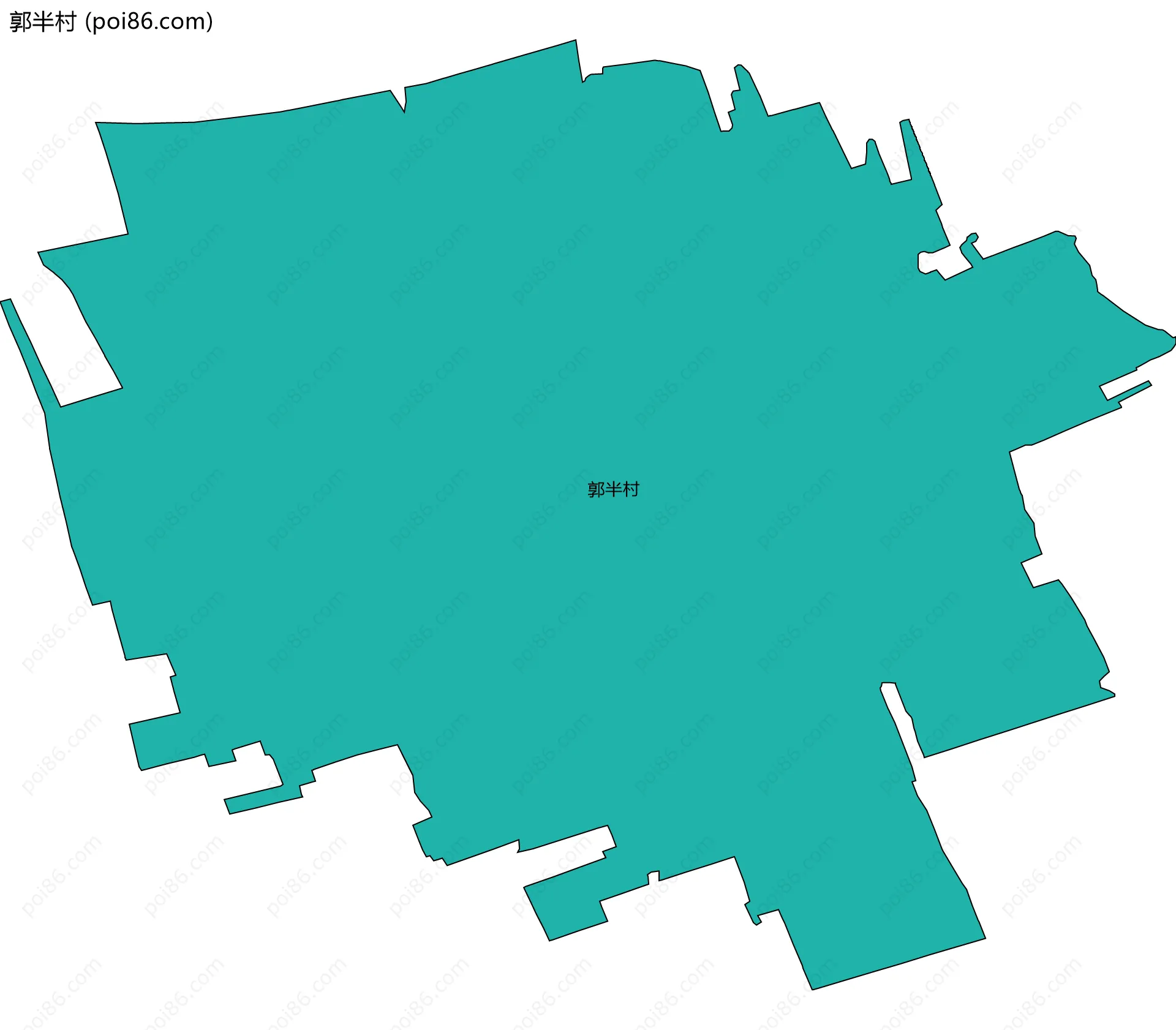 郭半村边界地图
