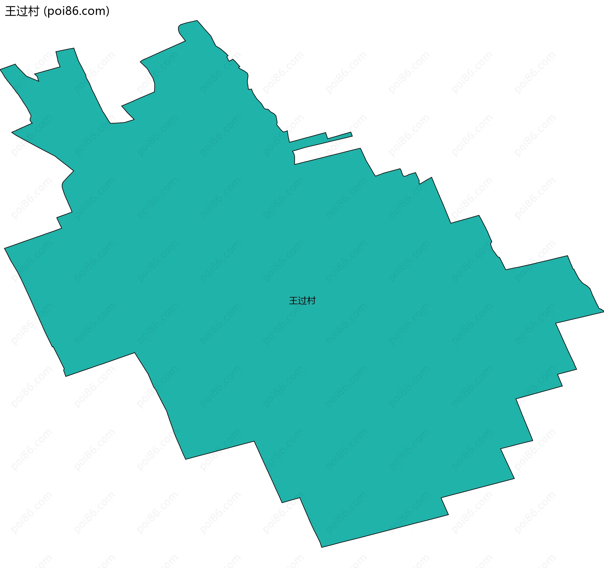 王过村边界地图