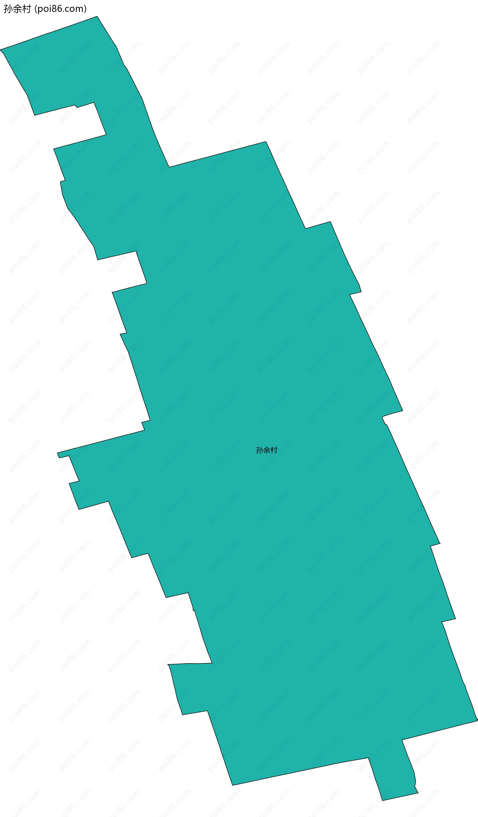 孙余村边界地图