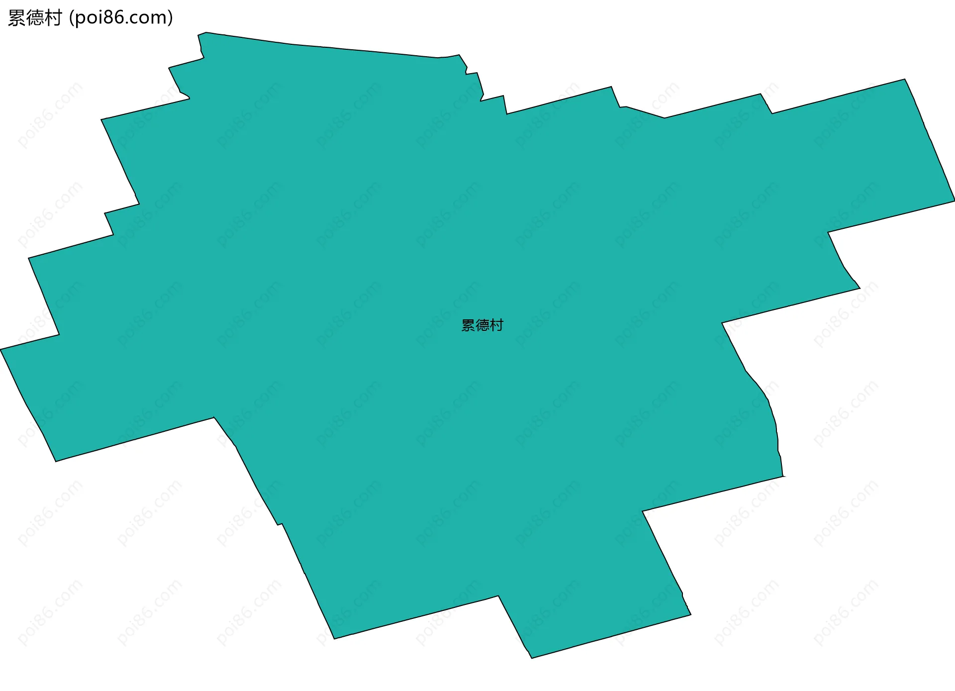 累德村边界地图