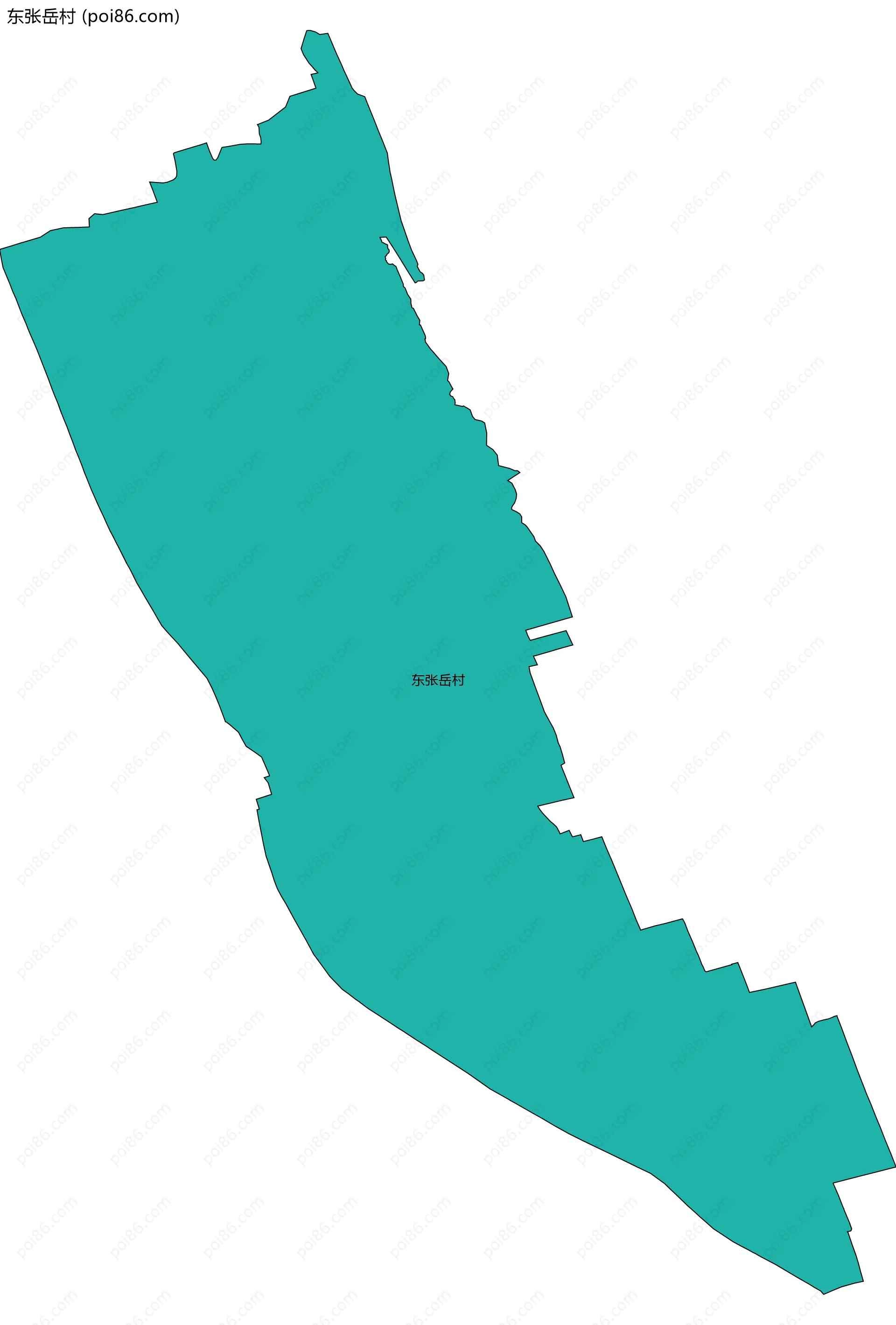东张岳村边界地图
