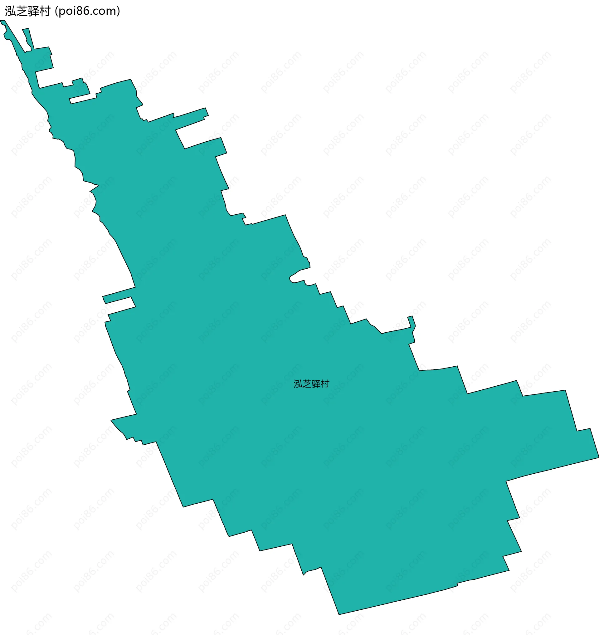 泓芝驿村边界地图