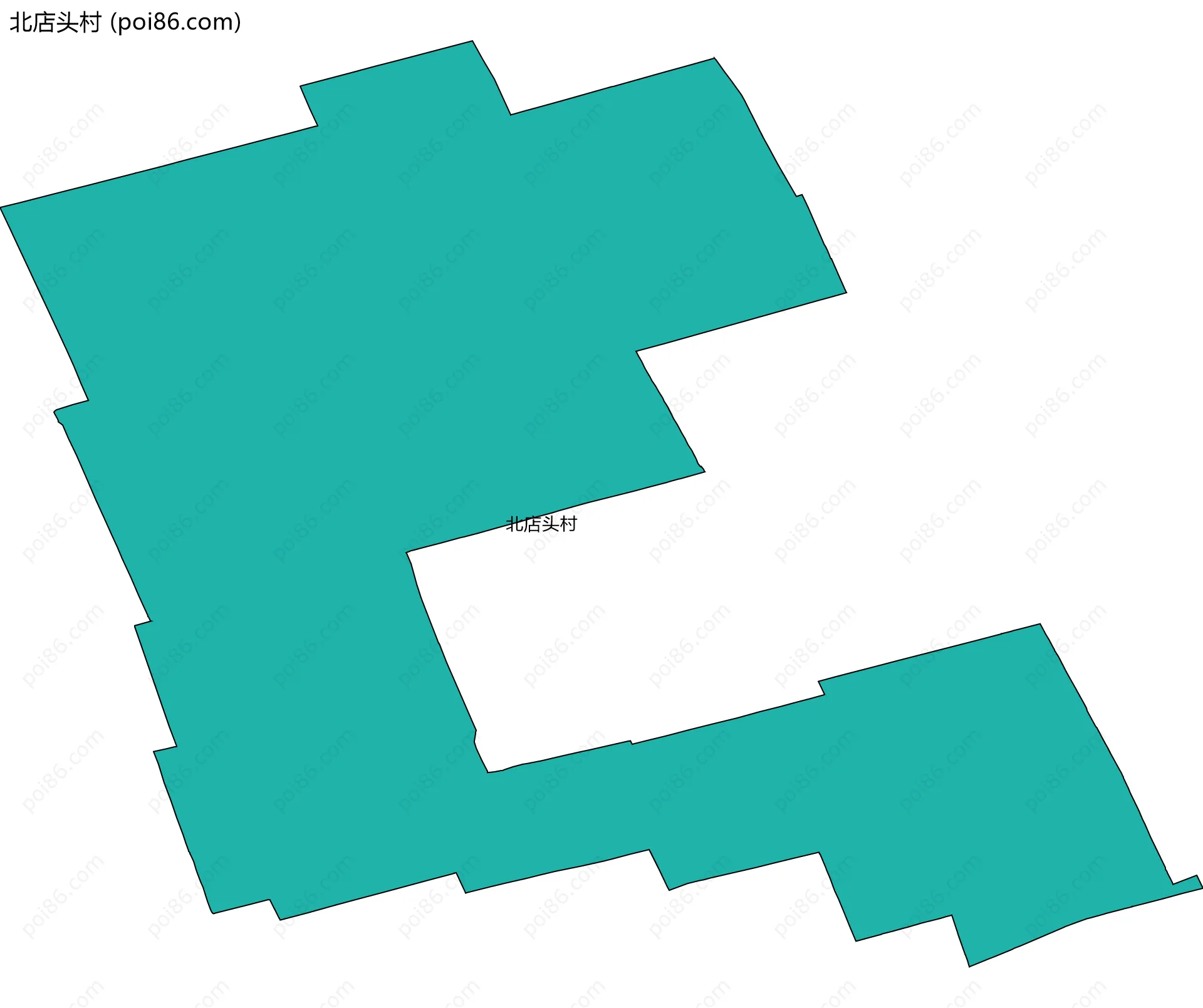 北店头村边界地图