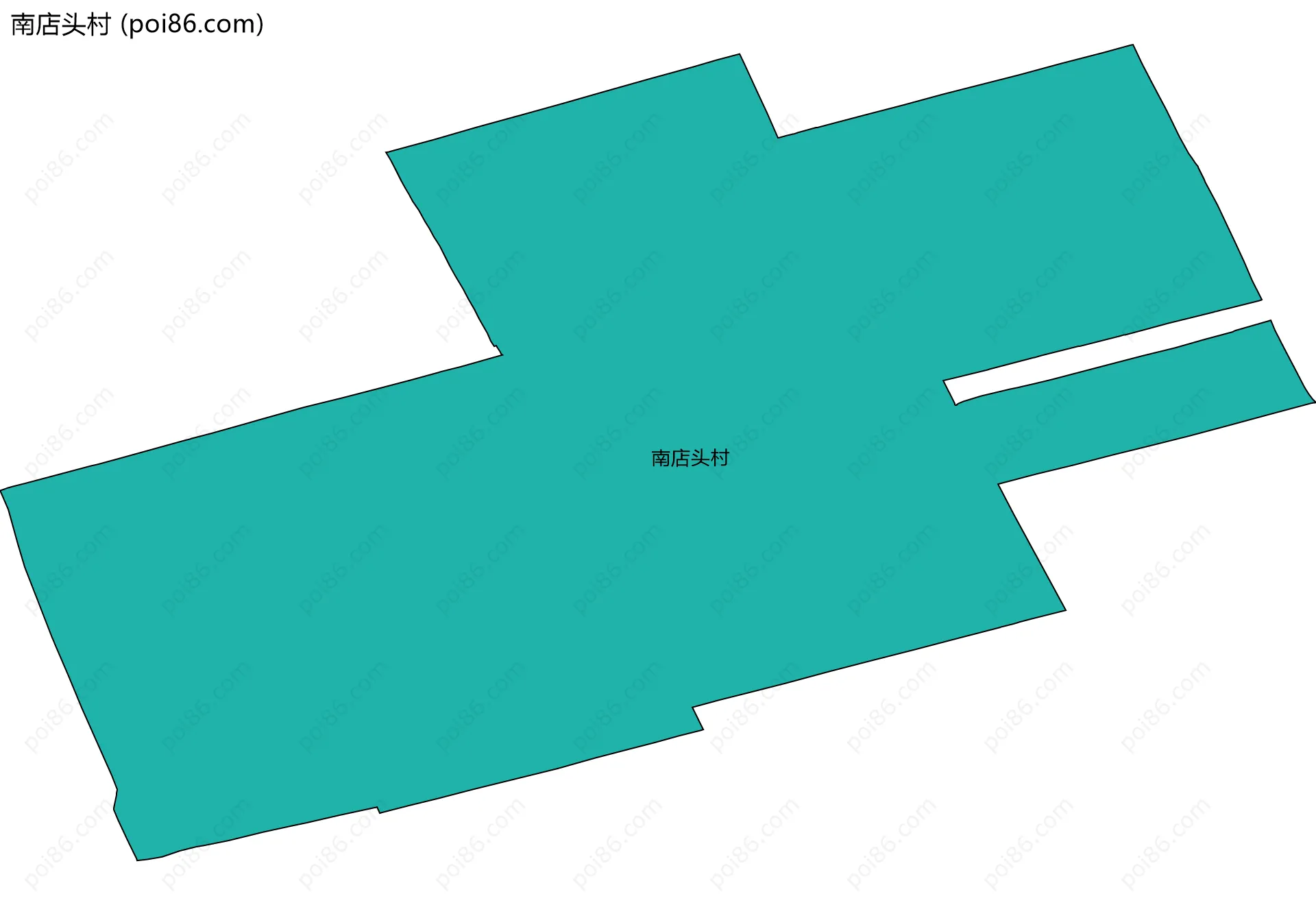 南店头村边界地图