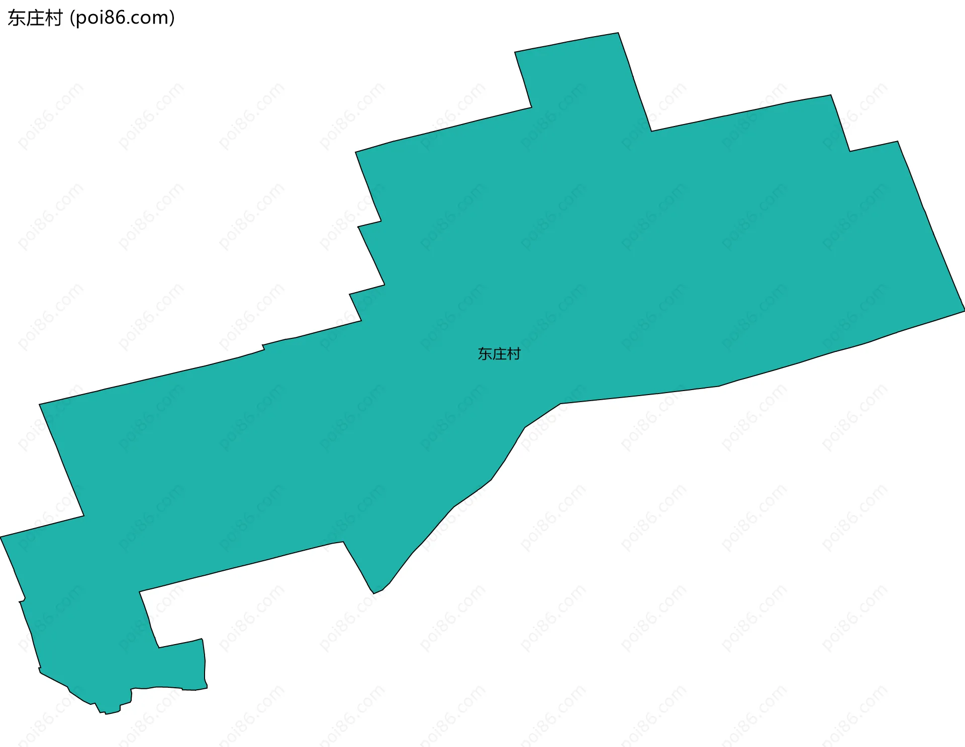 东庄村边界地图