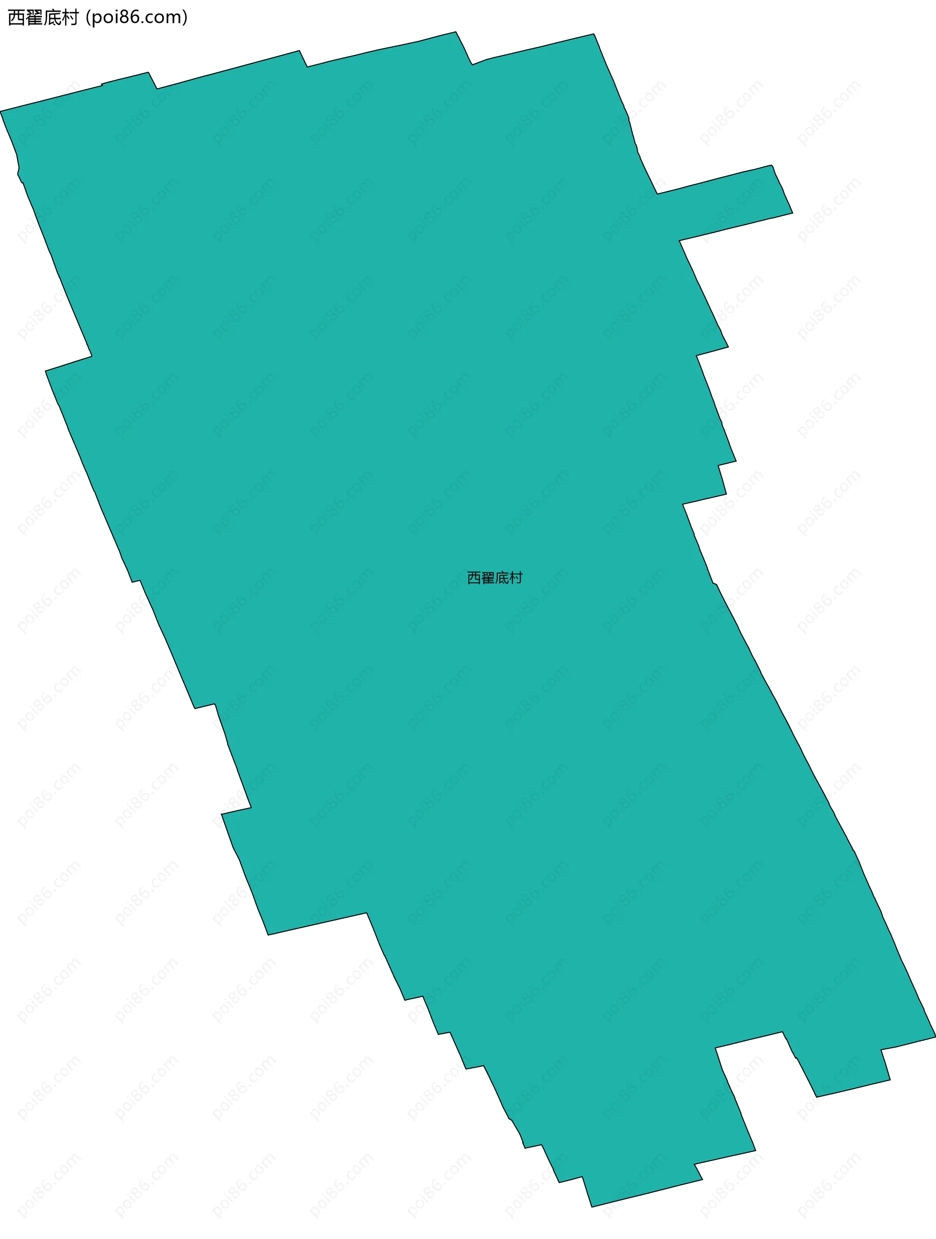 西翟底村边界地图