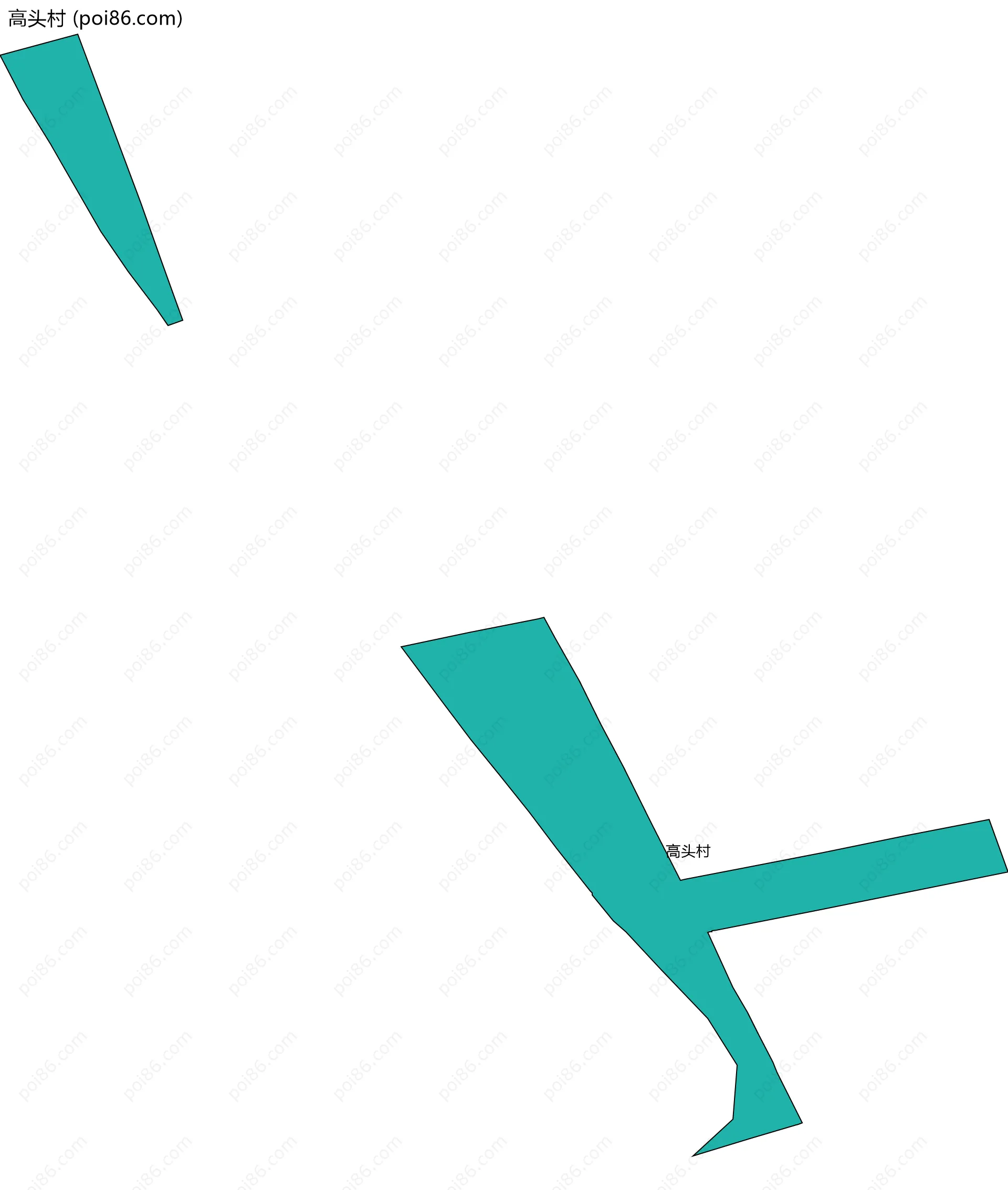 高头村边界地图