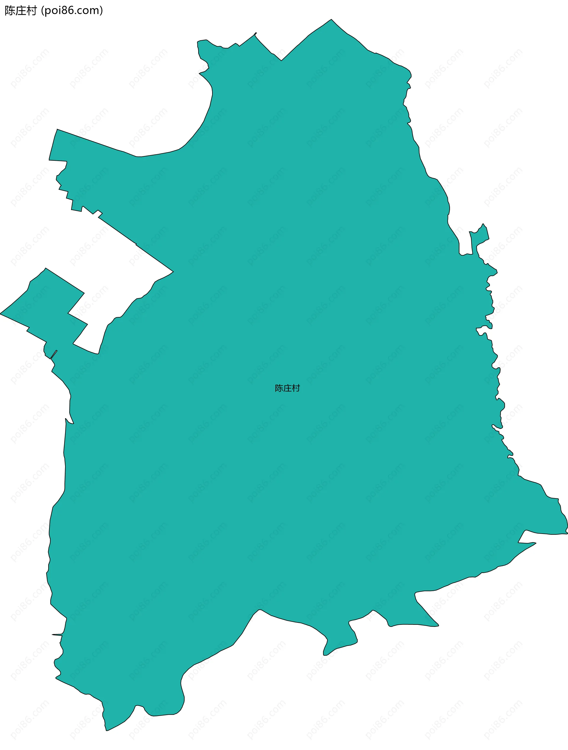 陈庄村边界地图