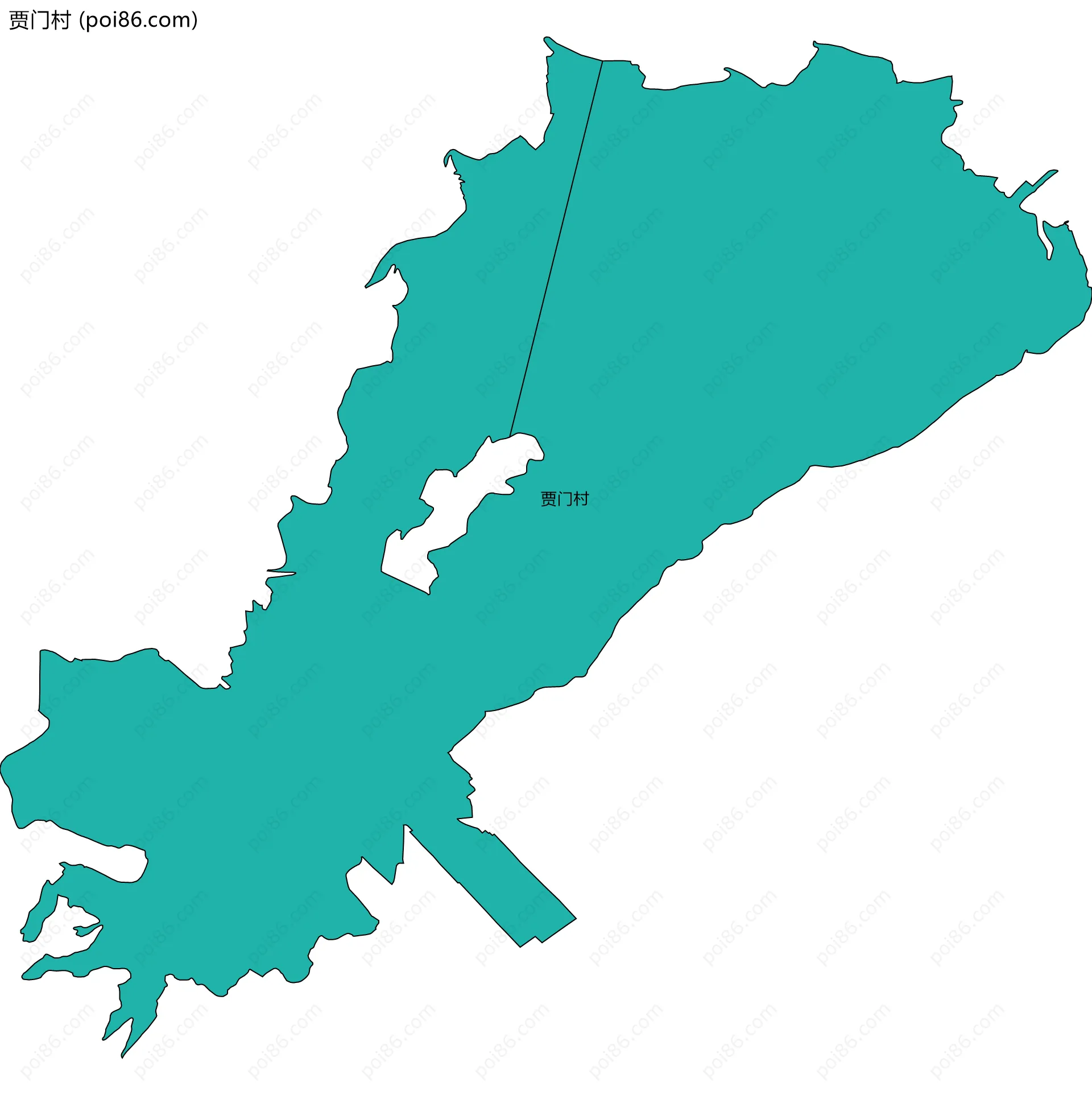 贾门村边界地图