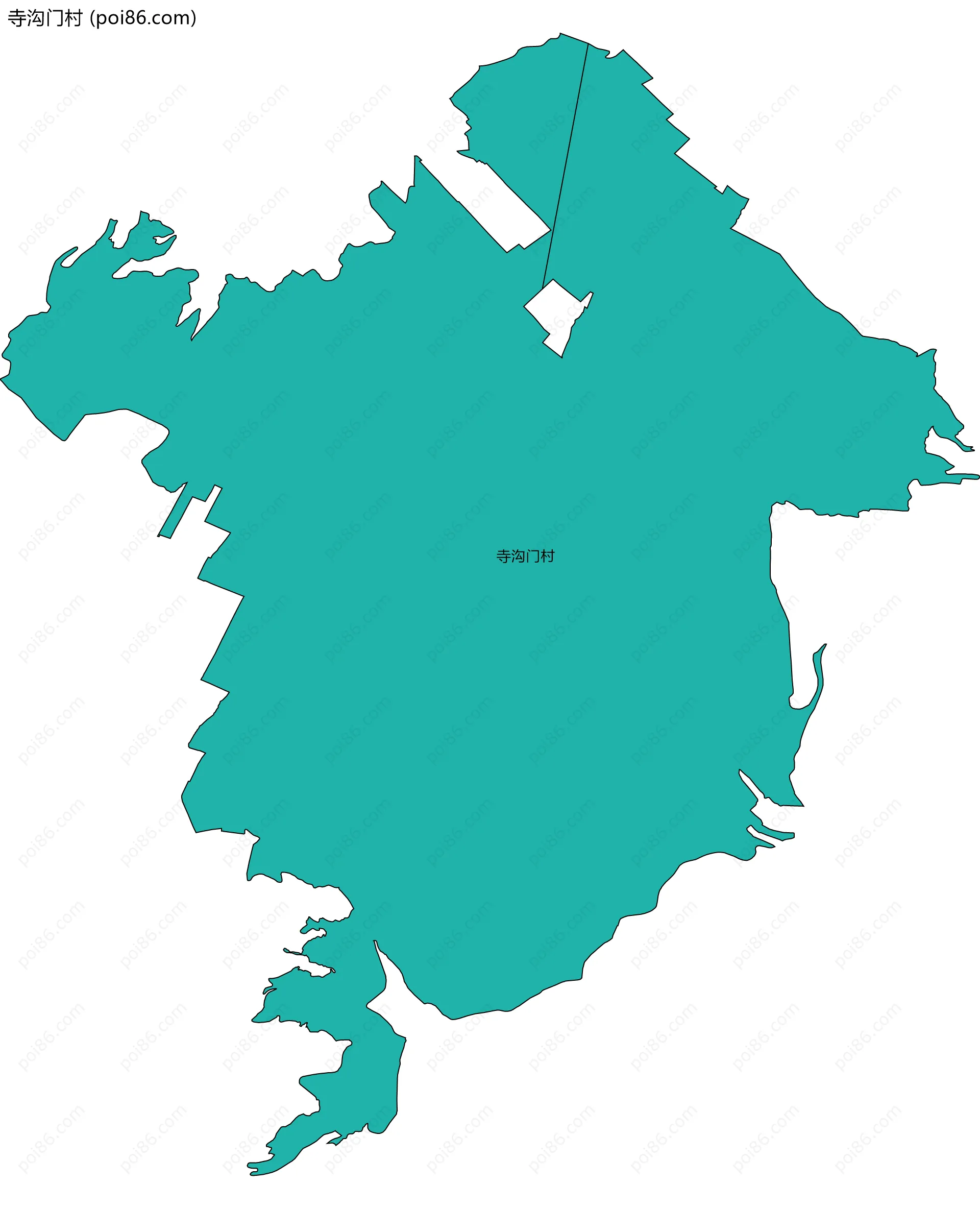 寺沟门村边界地图