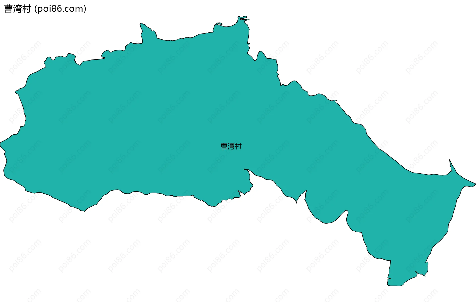 曹湾村边界地图