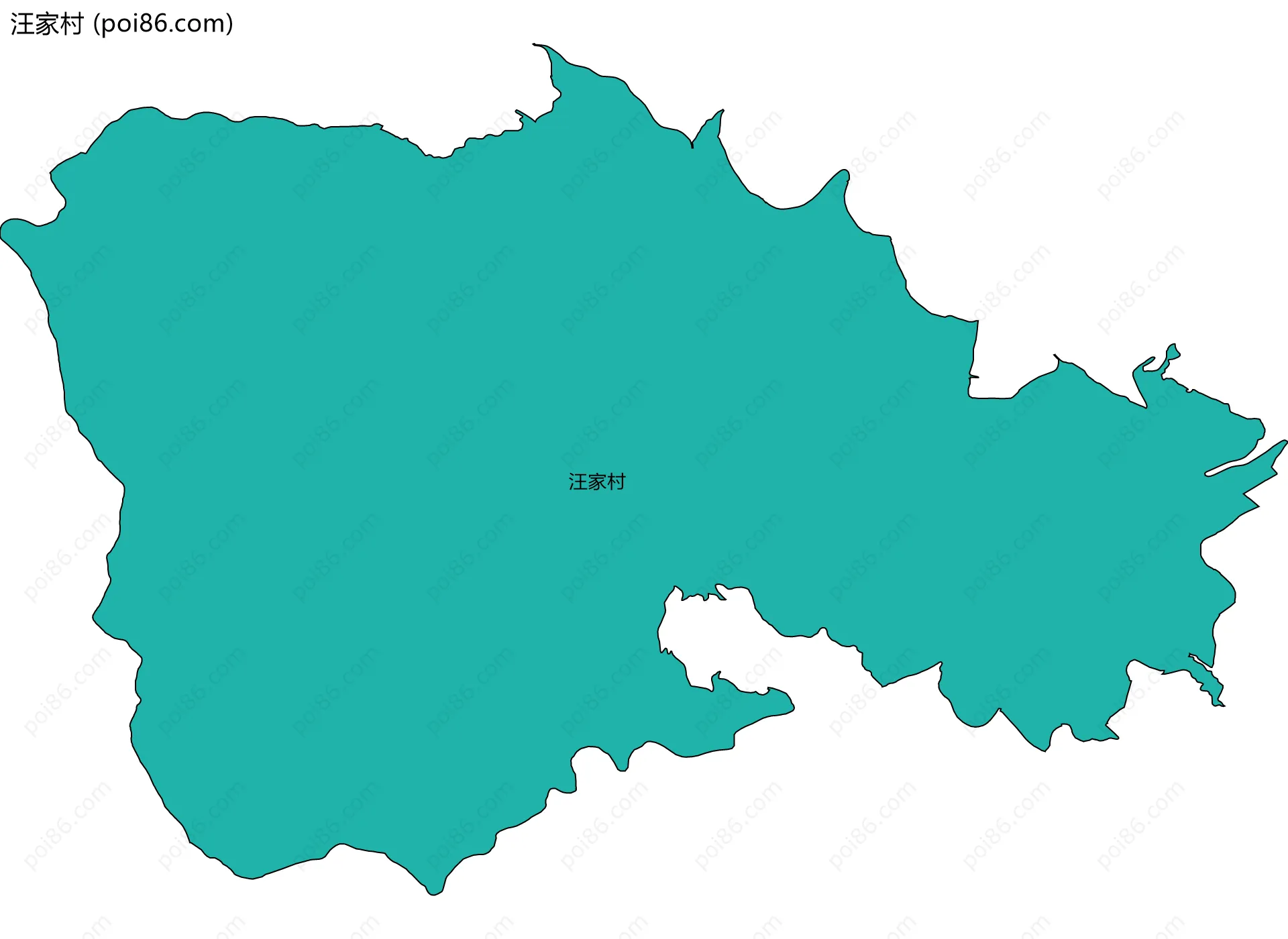 汪家村边界地图