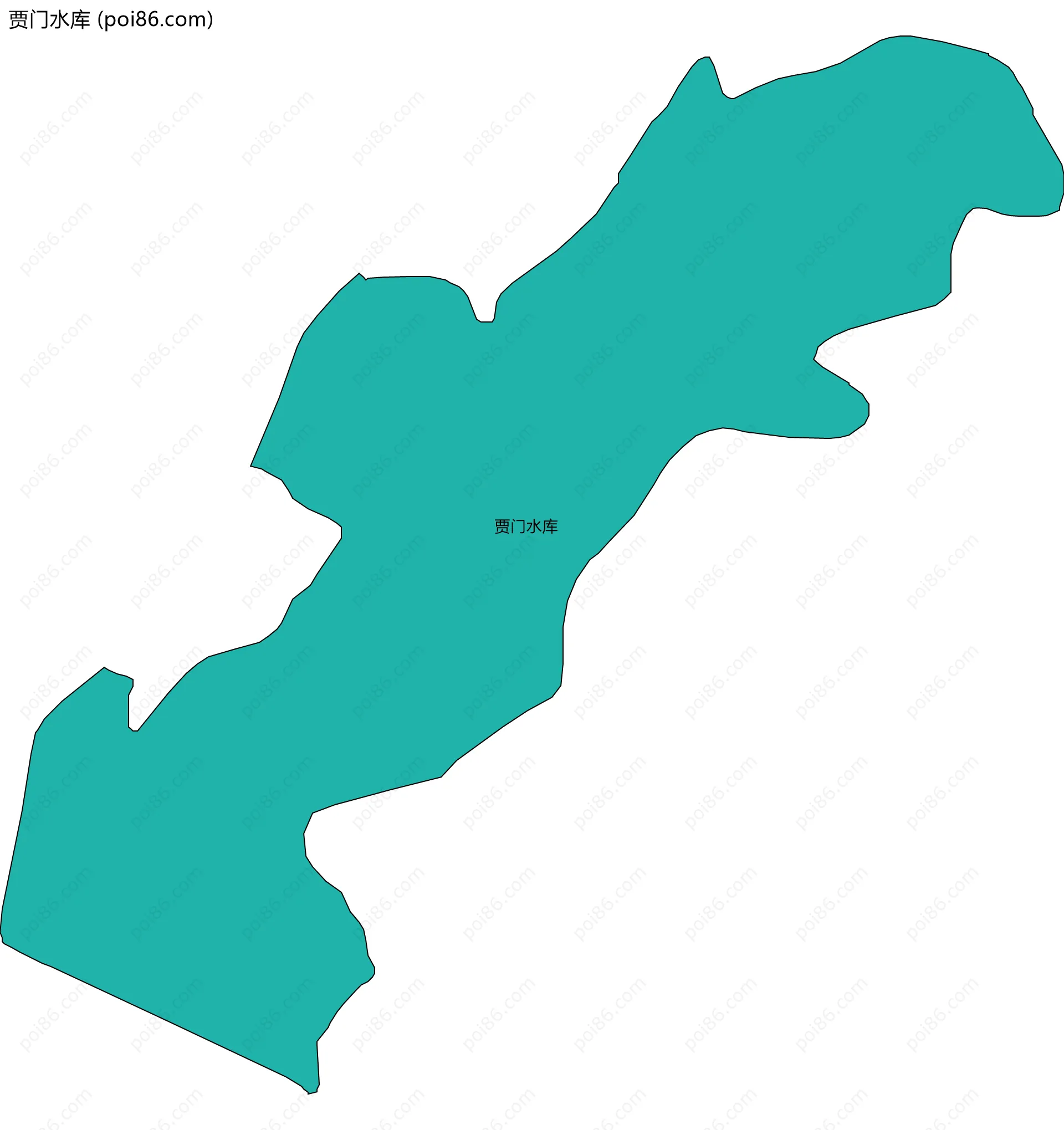 贾门水库边界地图