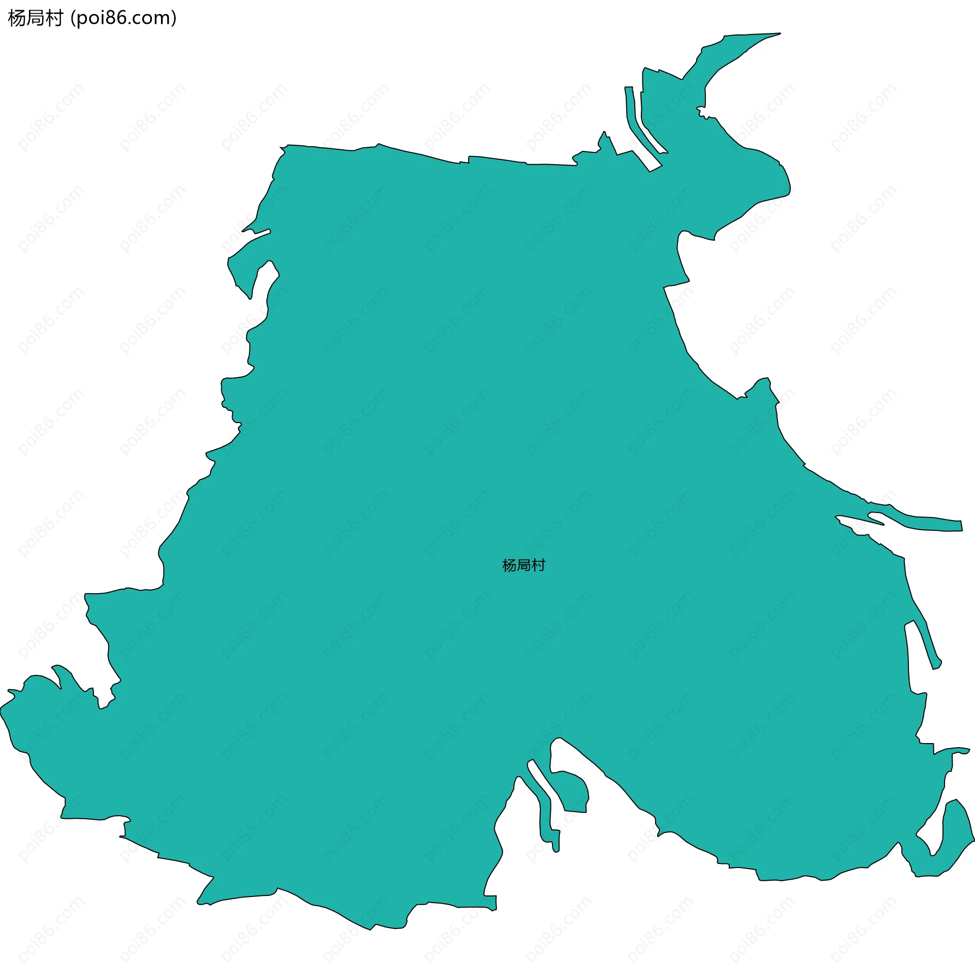 杨局村边界地图