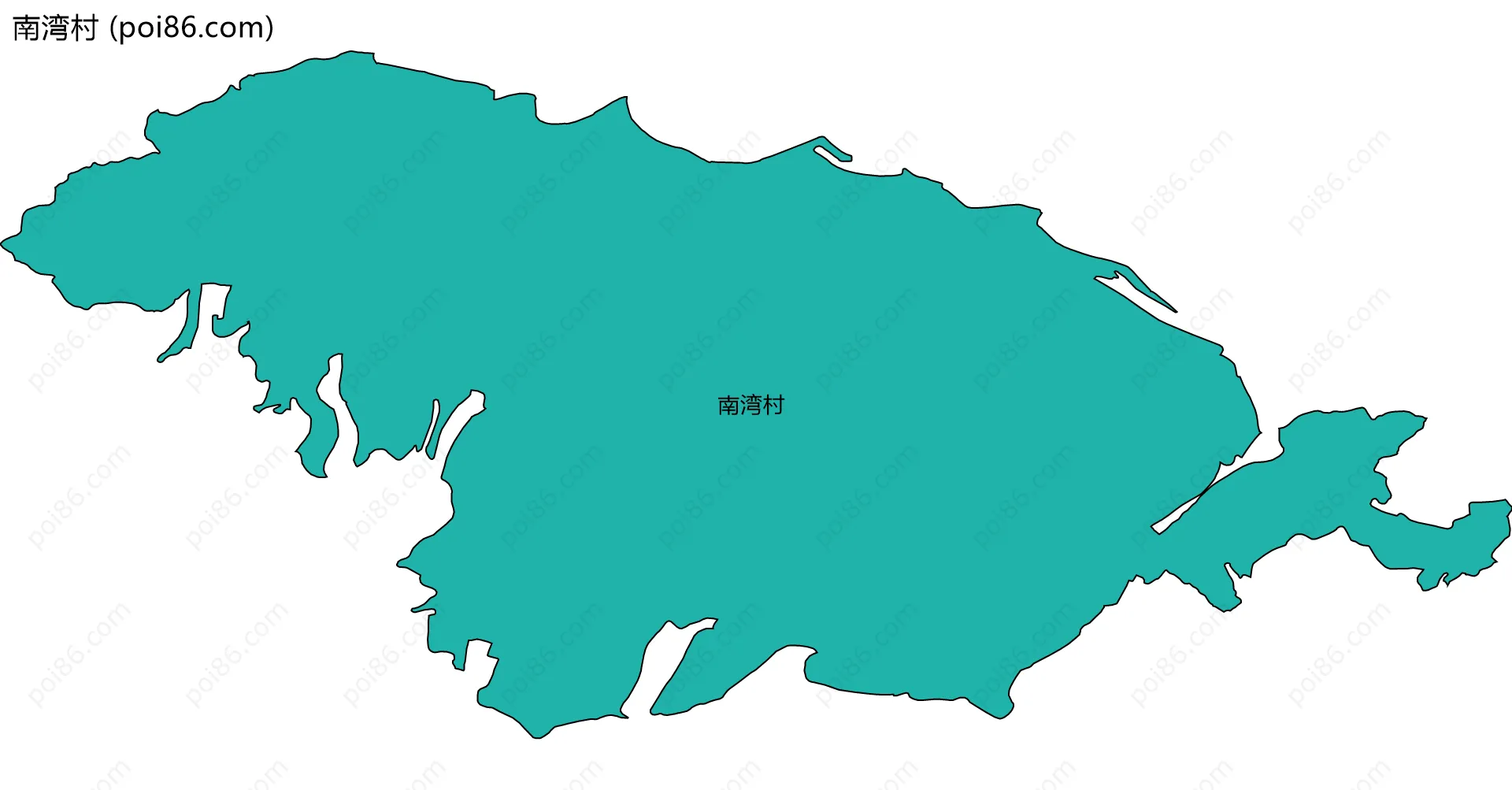 南湾村边界地图